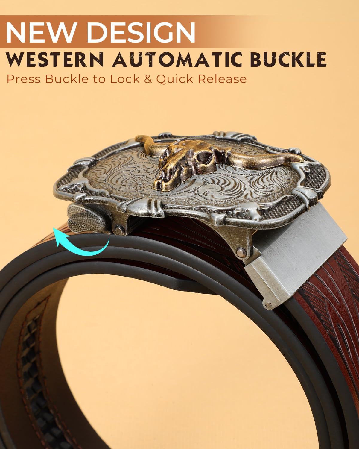 Unisex Automatic Western Belt - JASGOOD OFFICIAL