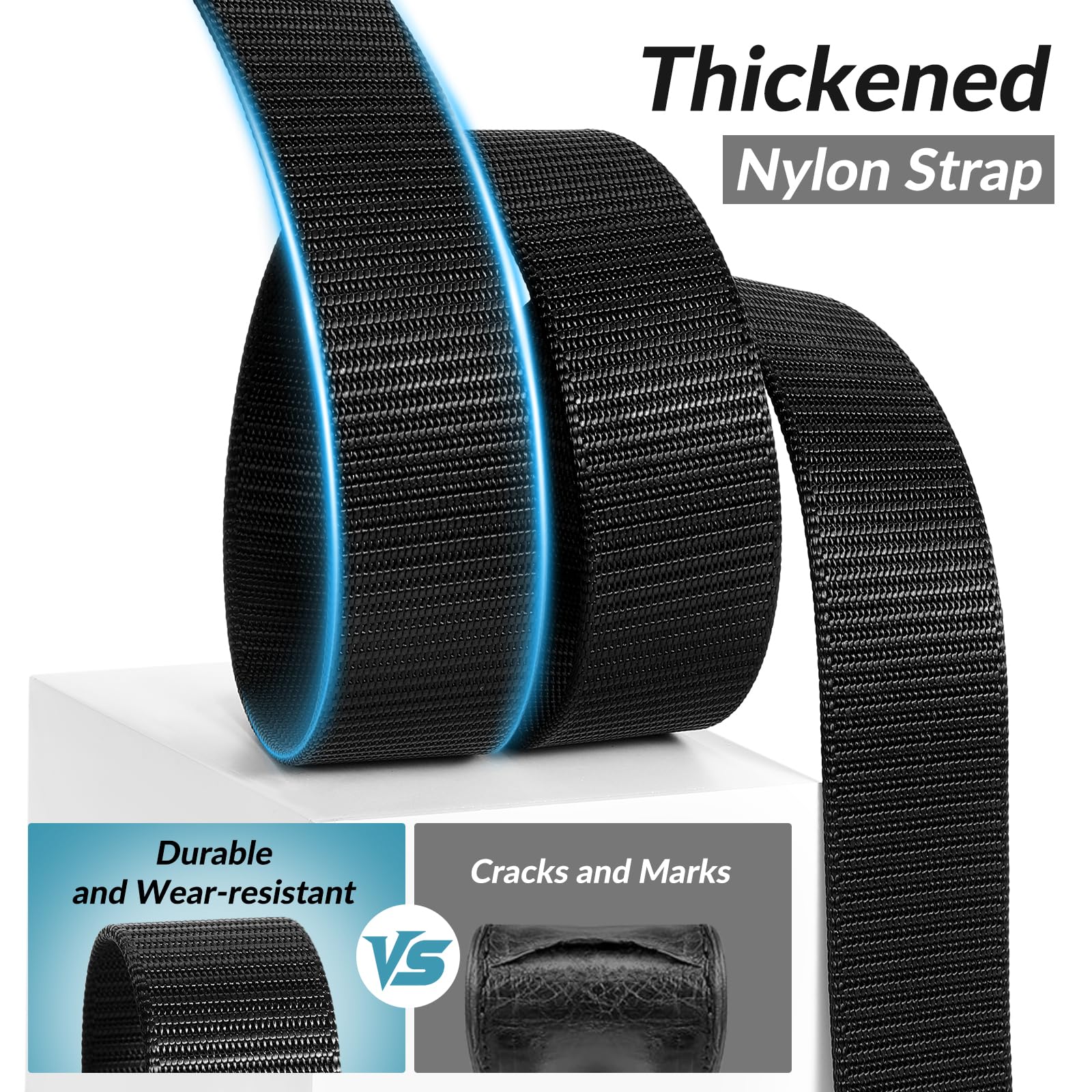 2-Pack Nylon Web Belt for Outdoor