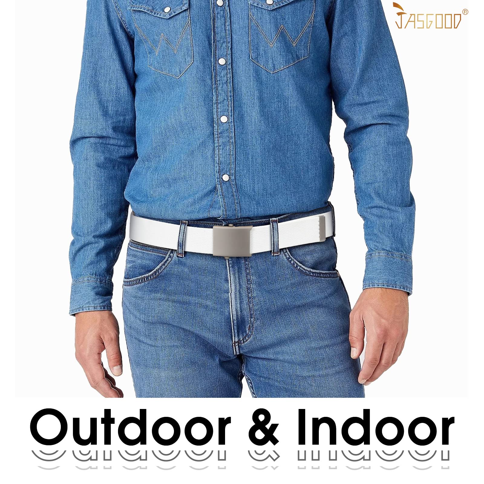 2 Pack Canvas Web Belt with Metal Buckle