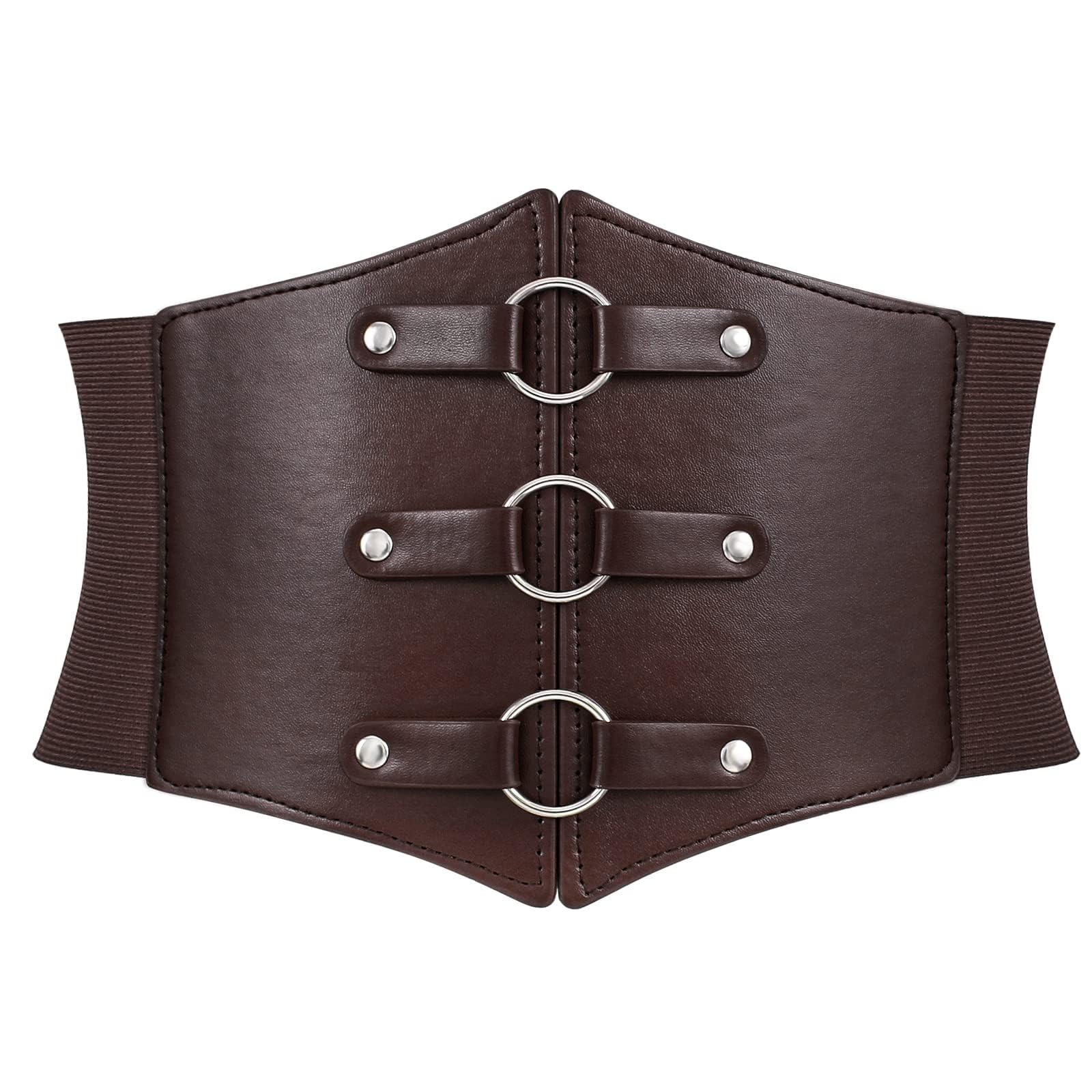 Wide Waspie Elastic Corset Belt