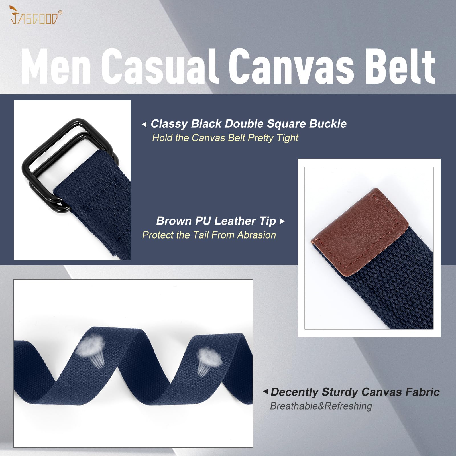 Plus Size Unisex Canvas Belt for Jeans