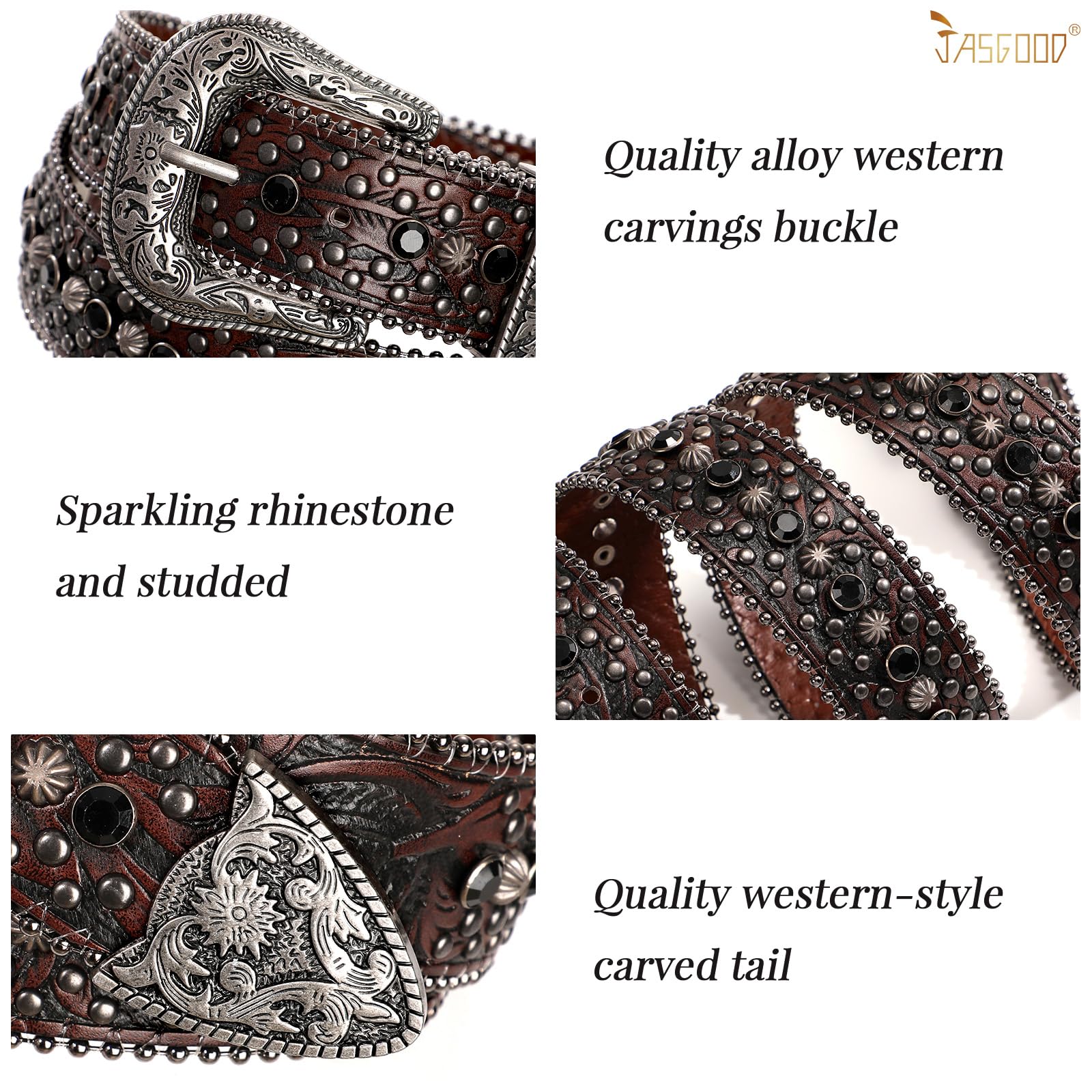 Rhinestone Belt for Women Men