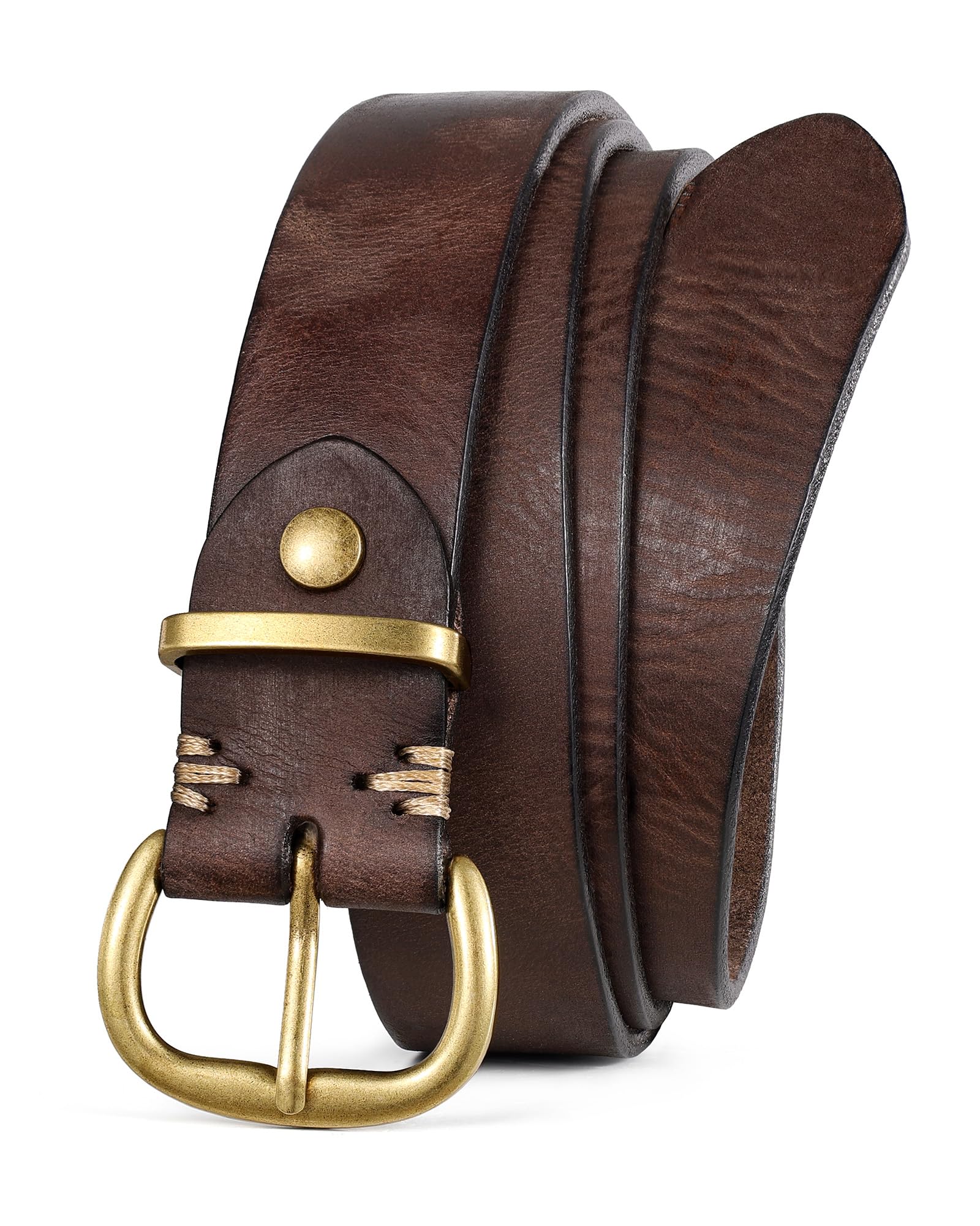 Fashion Full-Grain Cowhide Leather Waist Belt For Women