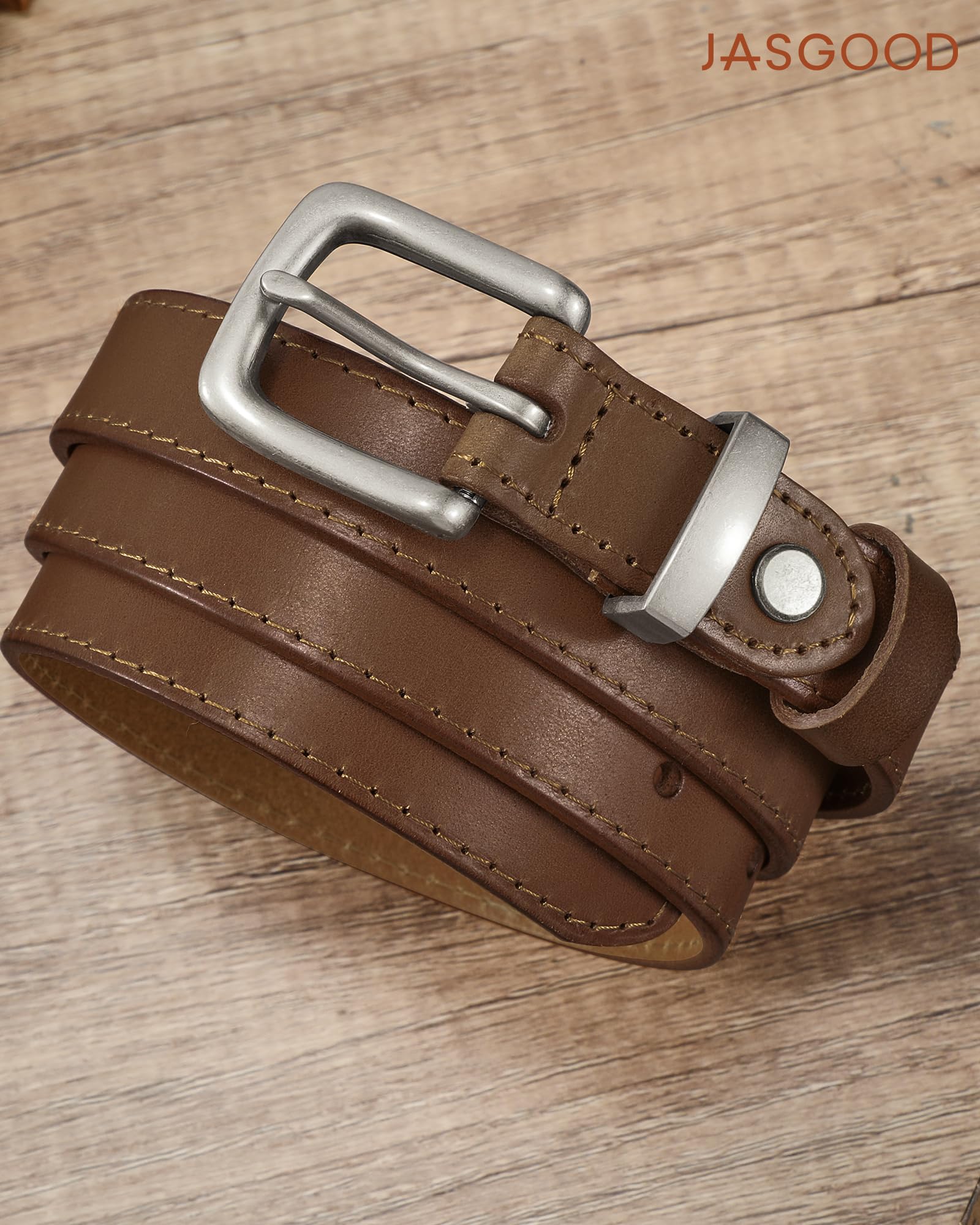 Vintage Full Grain Thin Leather Belt For Women