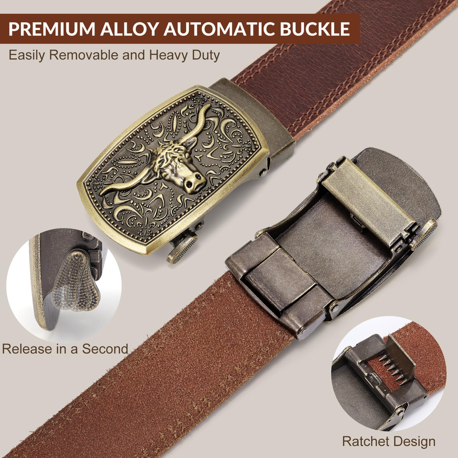 Automatic Buckel Quick Release Systerm | 1.38" Strap Fit