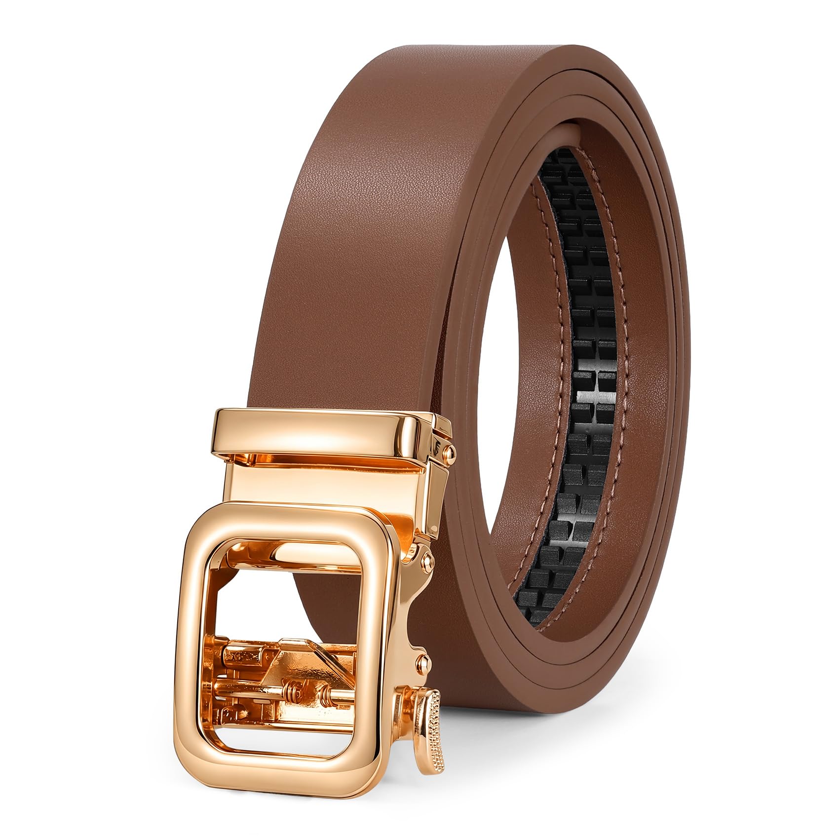 No Holes Ratchet Leather Belt for Women - JASGOOD OFFICIAL