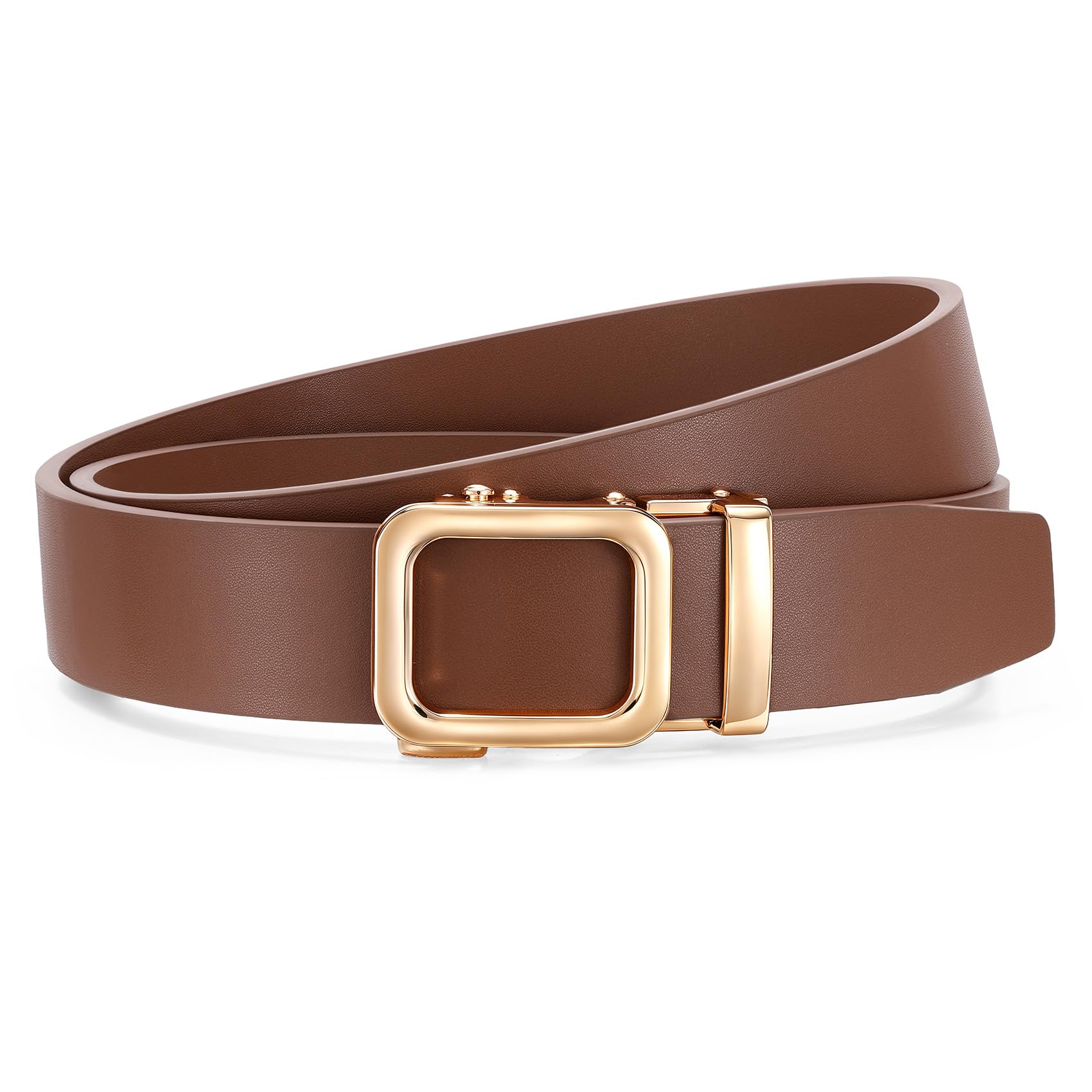 No Holes Ratchet Leather Belt for Women - JASGOOD OFFICIAL
