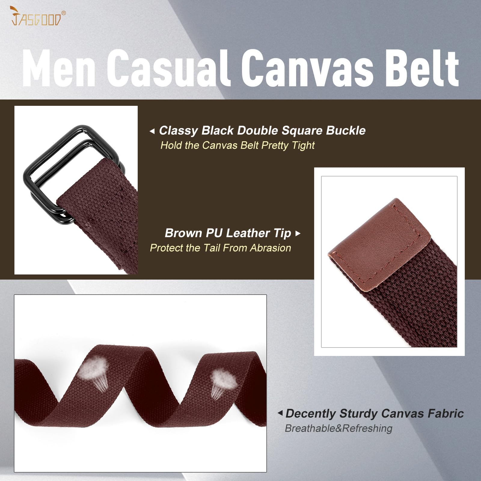 Plus Size Unisex Canvas Belt for Jeans