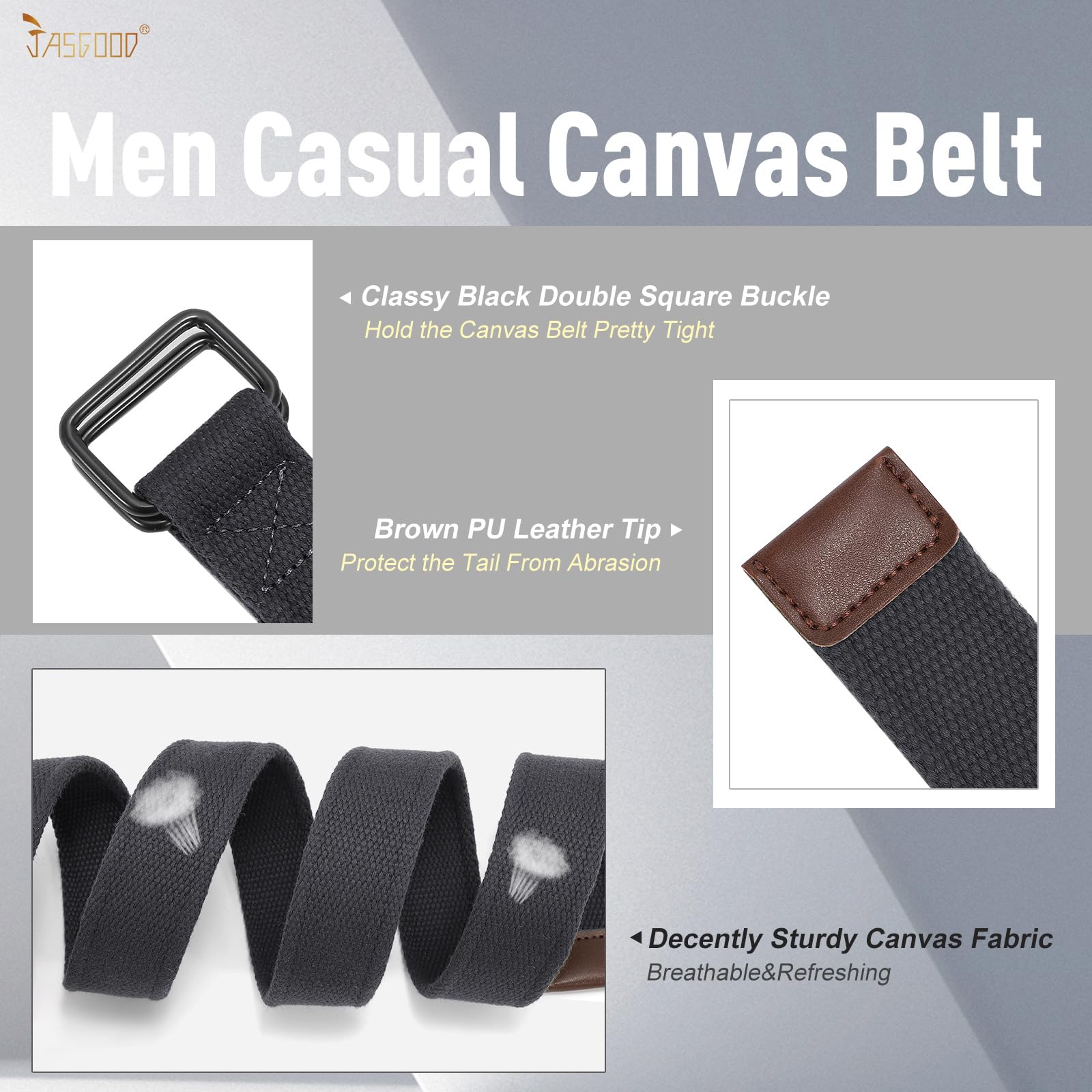 Plus Size Unisex Canvas Belt for Jeans