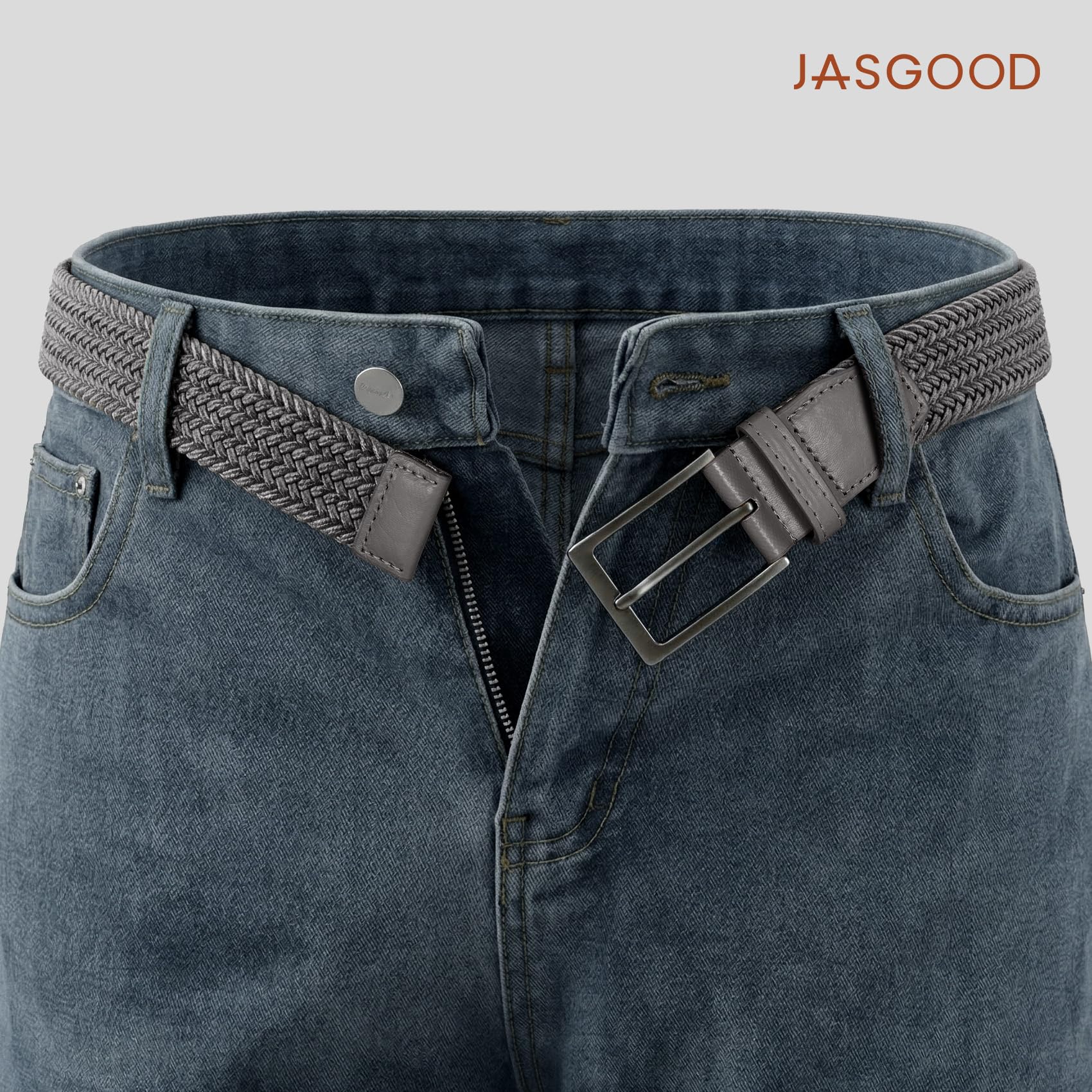 Braided Stretch Golf Belt for Men Women