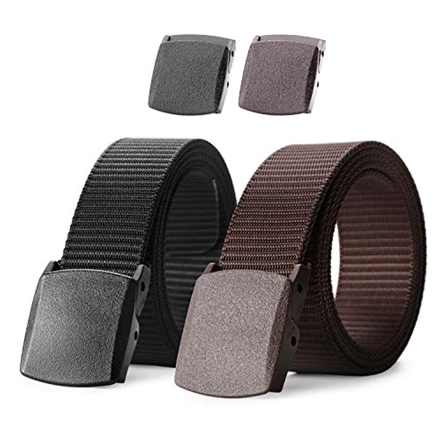 2-Pack Nylon Web Belt for Outdoor