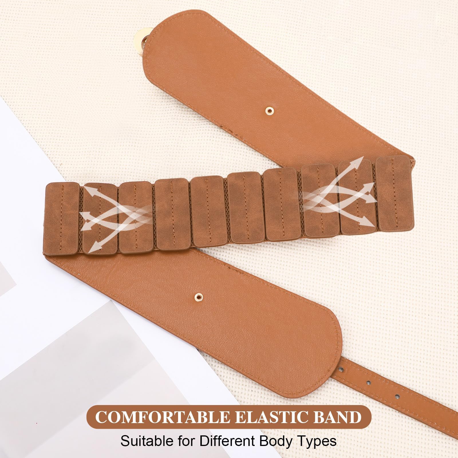 Gold Buckle Stretchy Outfit Belt - JASGOOD OFFICIAL