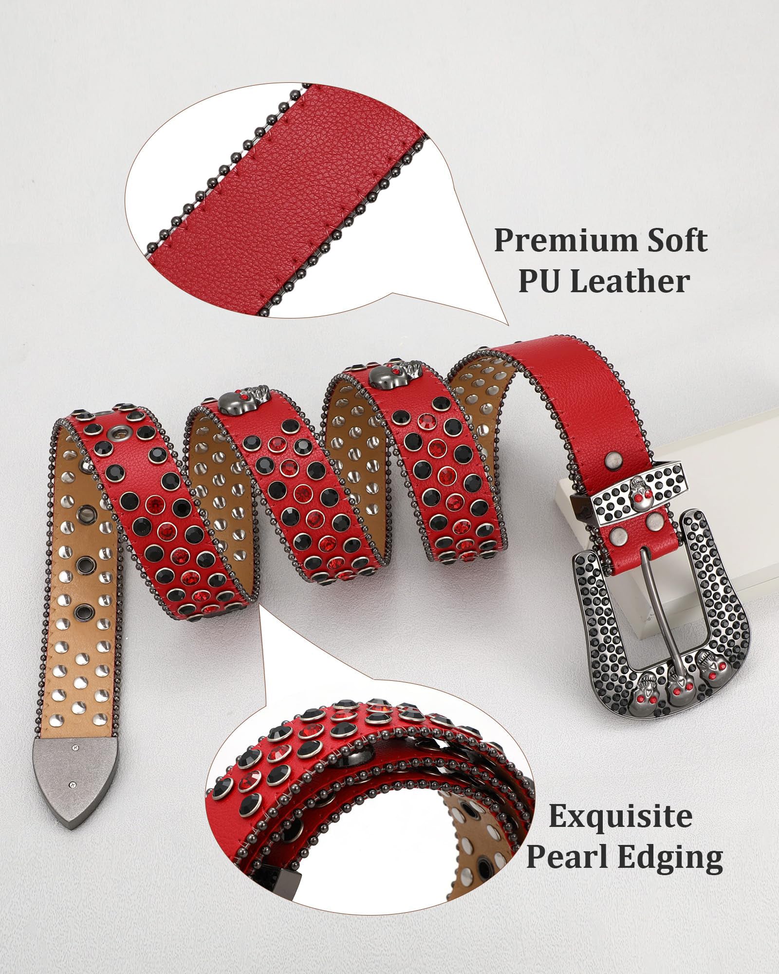 Skull Rhinestone Belt - JASGOOD OFFICIAL
