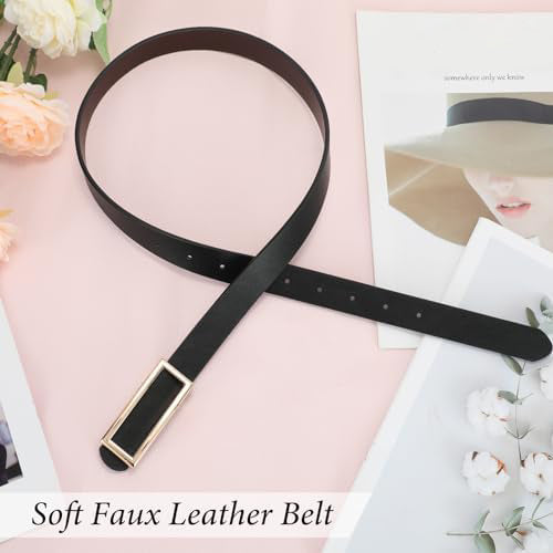 Reversible Waist Belt with Square Buckle
