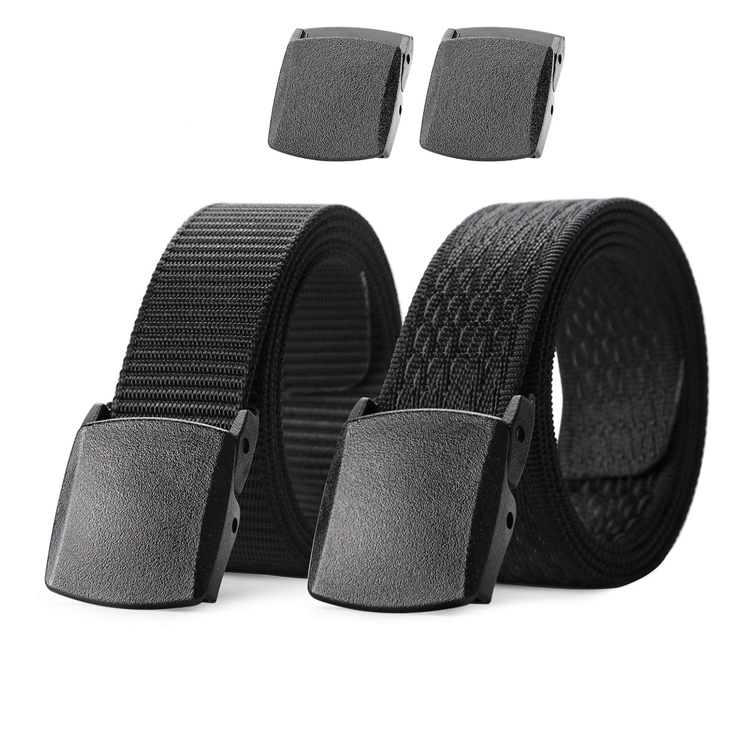 2-Pack Nylon Web Belt for Outdoor