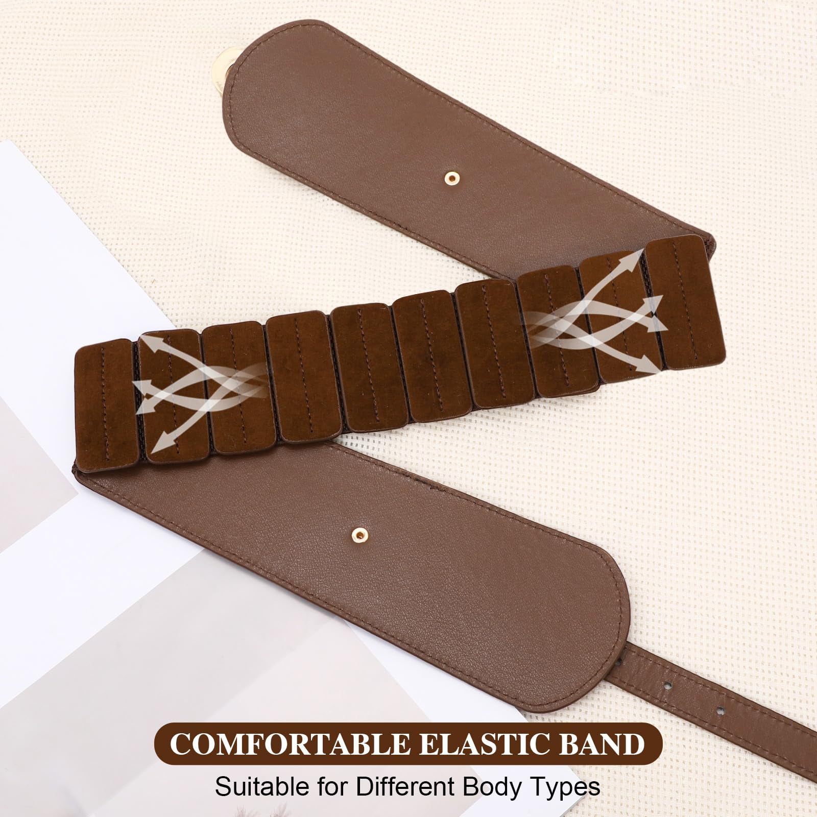Gold Buckle Stretchy Outfit Belt - JASGOOD OFFICIAL