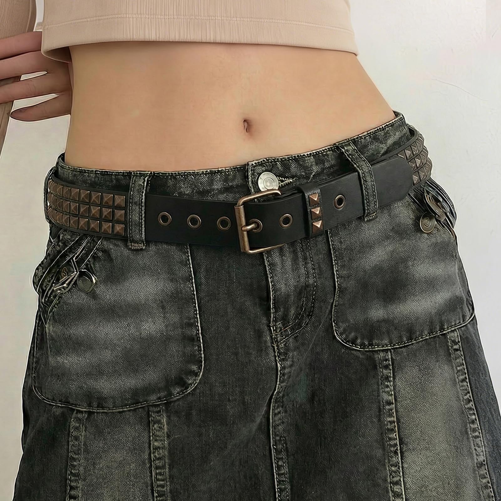Punk Rivet Studded Belt - JASGOOD OFFICIAL