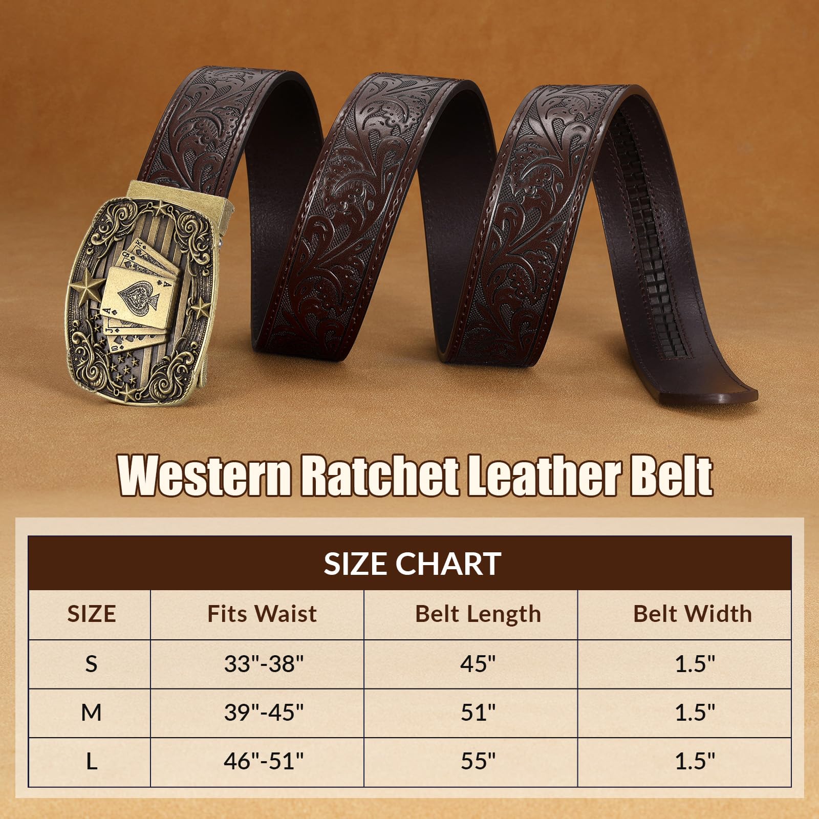 Western Ratchet Belt - JASGOOD OFFICIAL