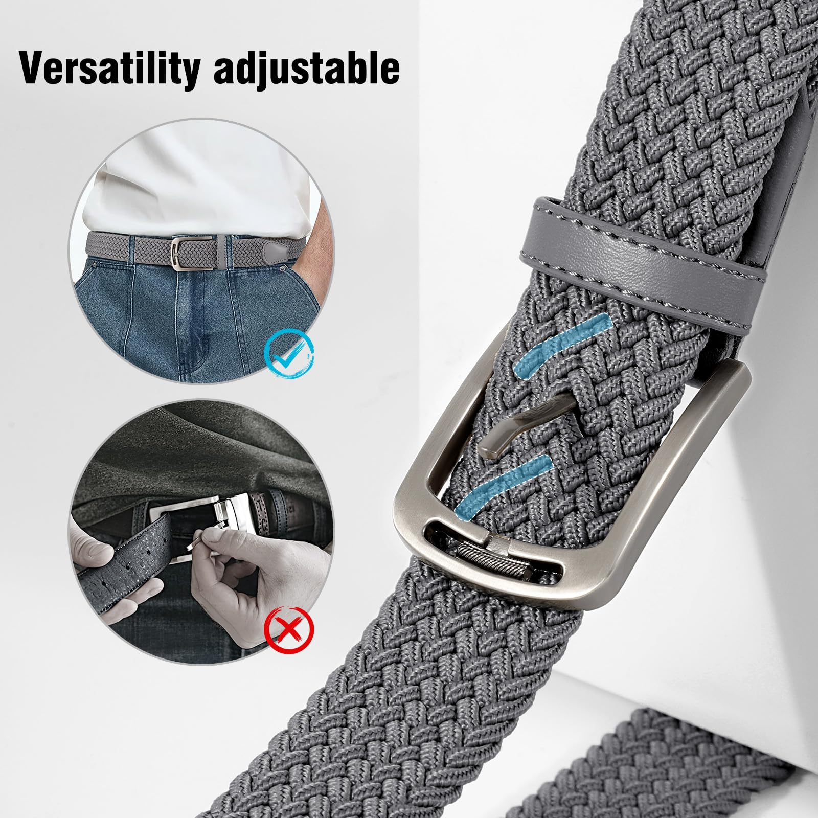 Elastic Braided Woven Belt