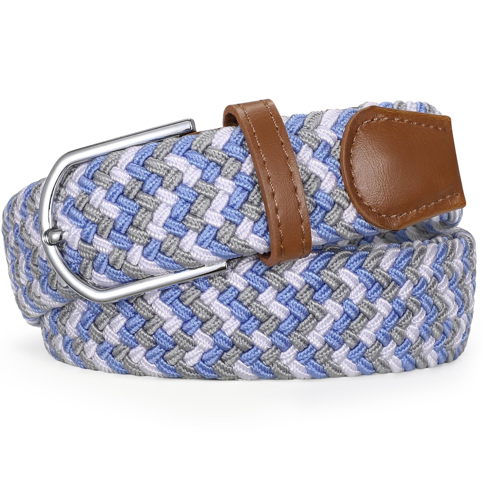 Braided Stretch Belt for Men Women