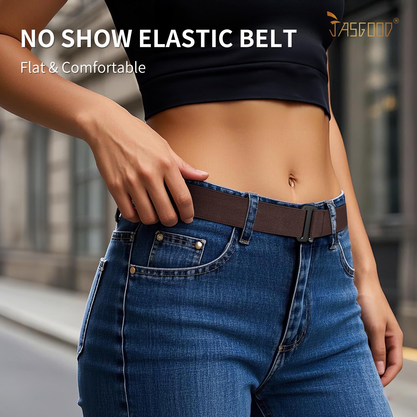 1-pack Invisible Elastic Web Strap Belt