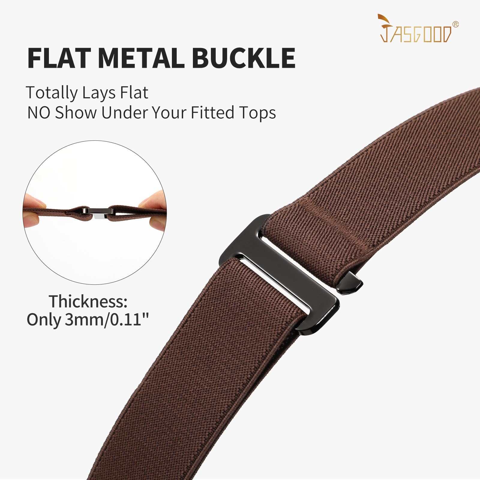 1-pack Invisible Elastic Web Strap Belt