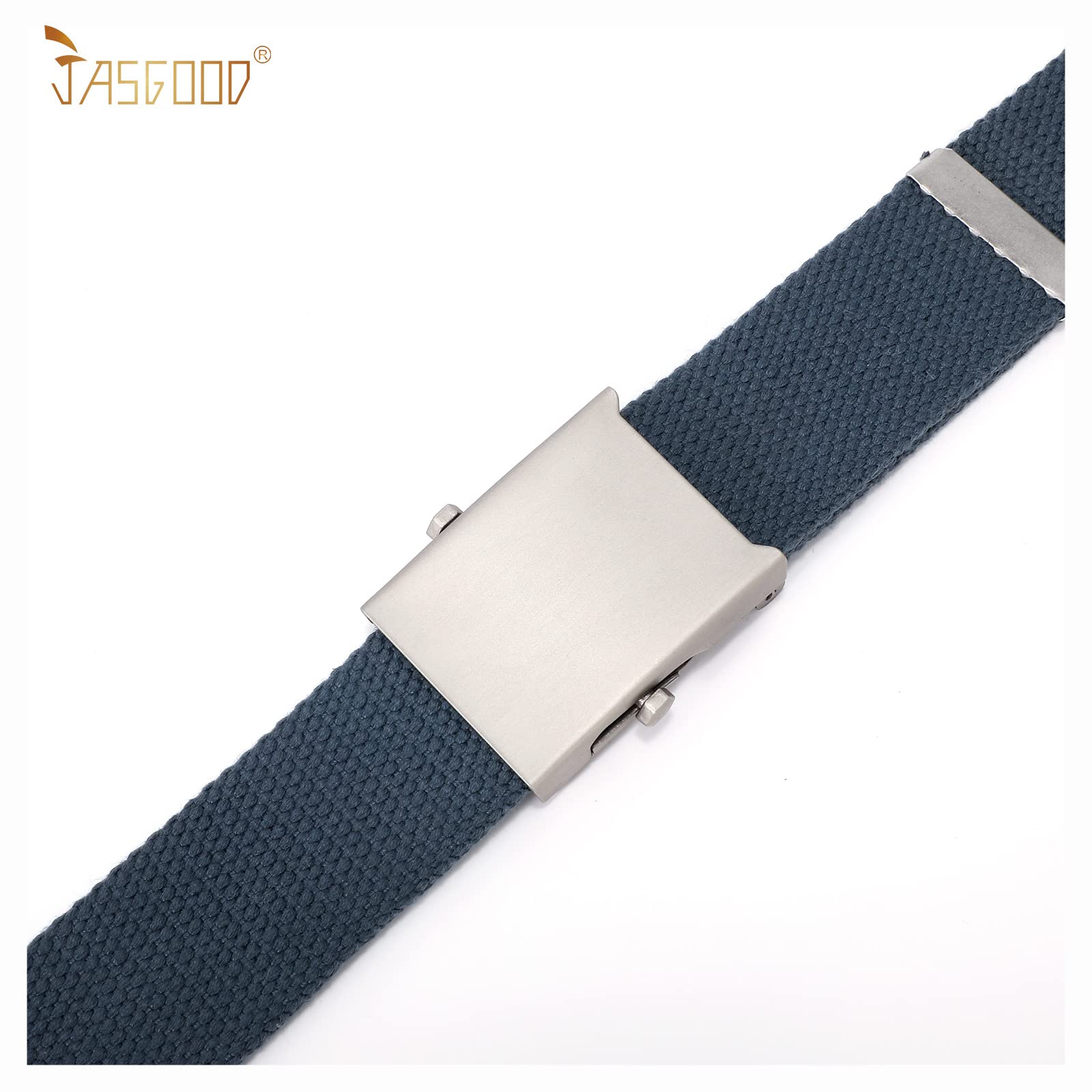 2 Pack Canvas Web Belt with Metal Buckle