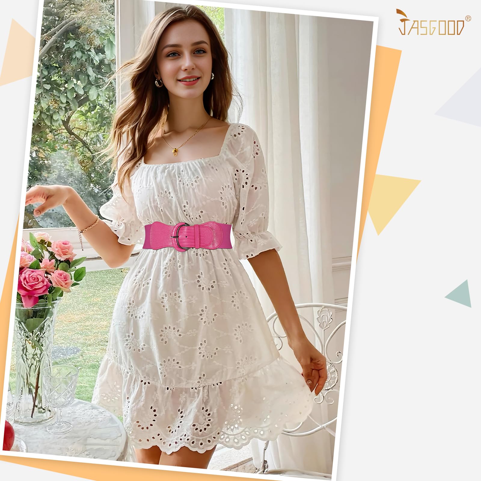 Women Stretchy Wide Waist Belt