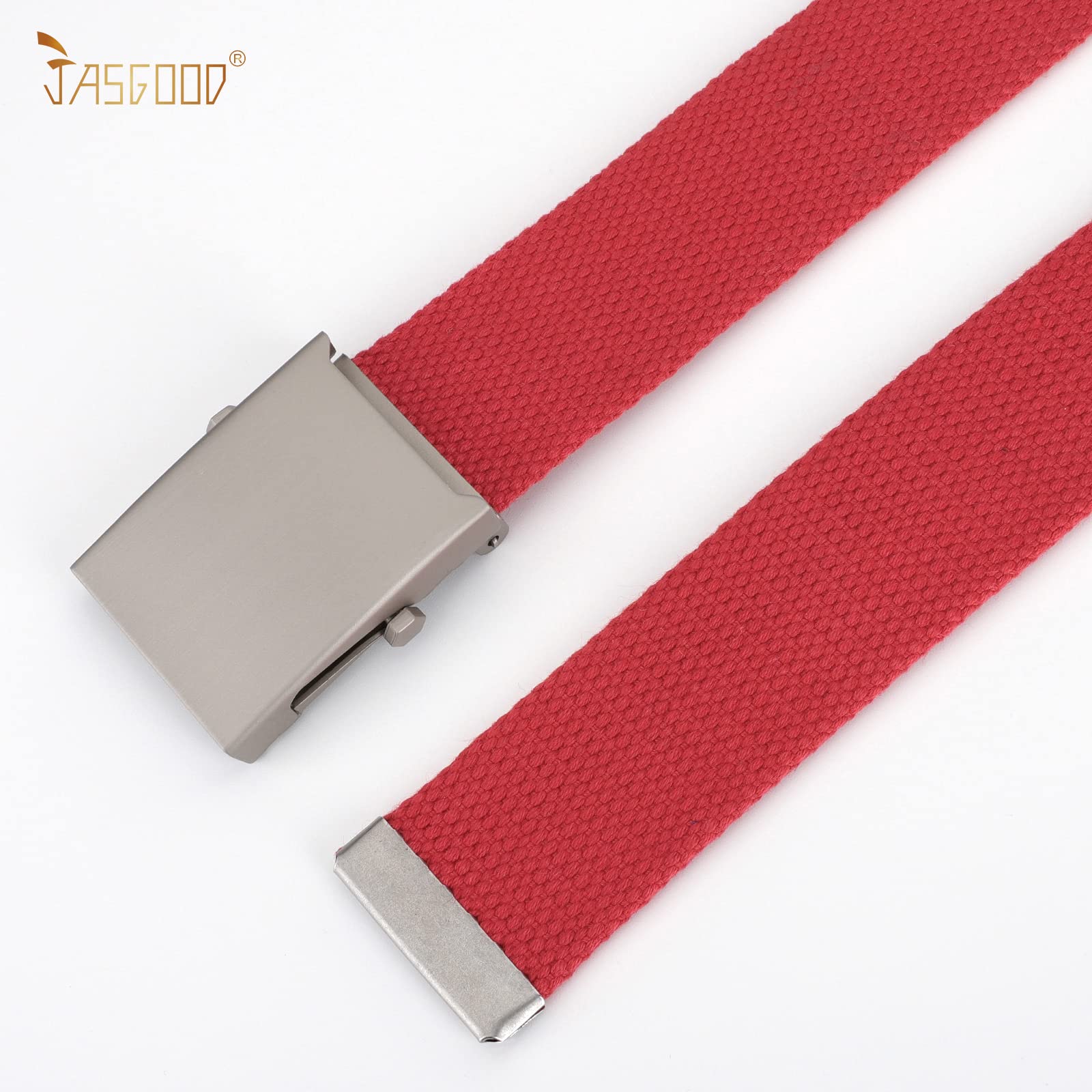 2 Pack Canvas Web Belt with Metal Buckle