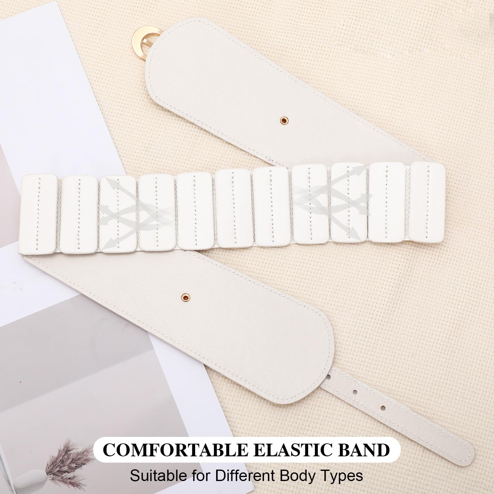 Gold Buckle Stretchy Outfit Belt - JASGOOD OFFICIAL