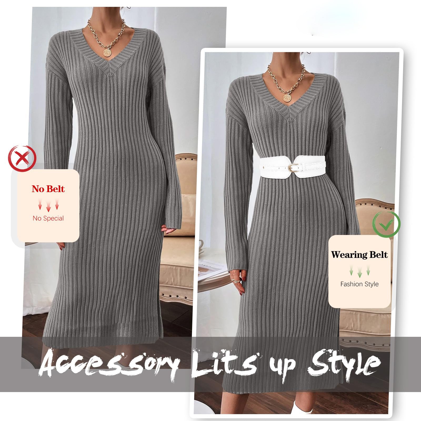 Gold Buckle Stretchy Outfit Belt - JASGOOD OFFICIAL