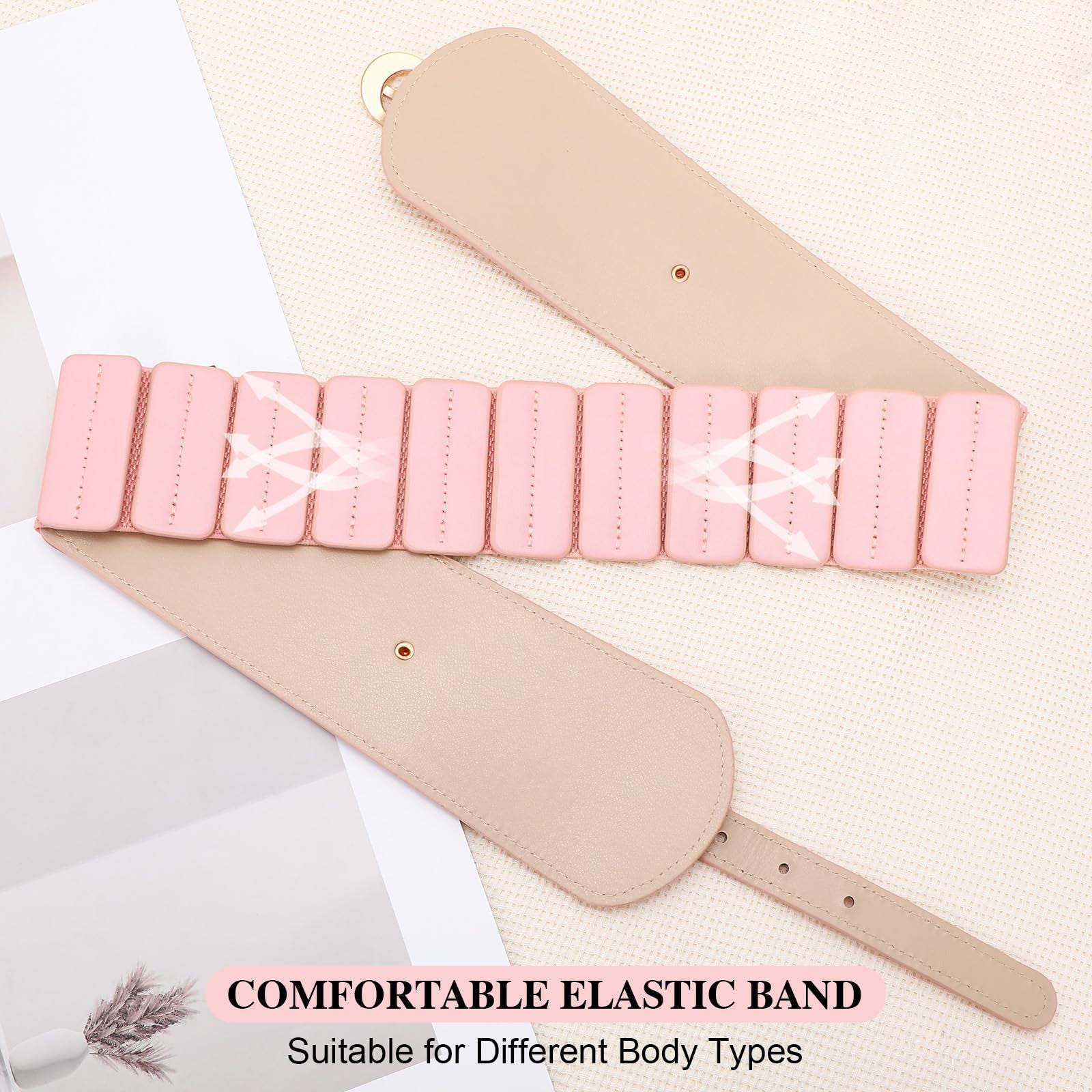 Gold Buckle Stretchy Outfit Belt - JASGOOD OFFICIAL