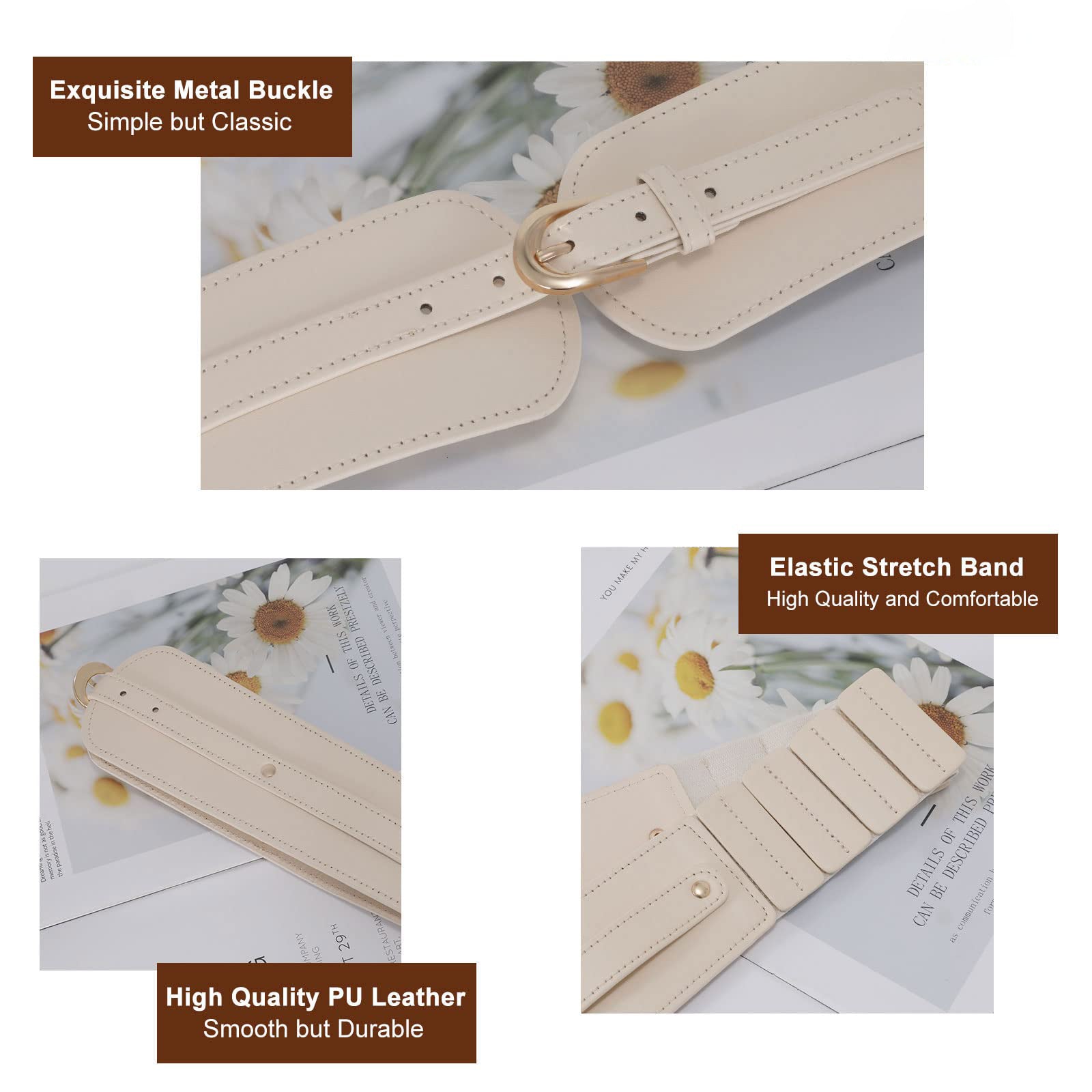Gold Buckle Stretchy Outfit Belt - JASGOOD OFFICIAL