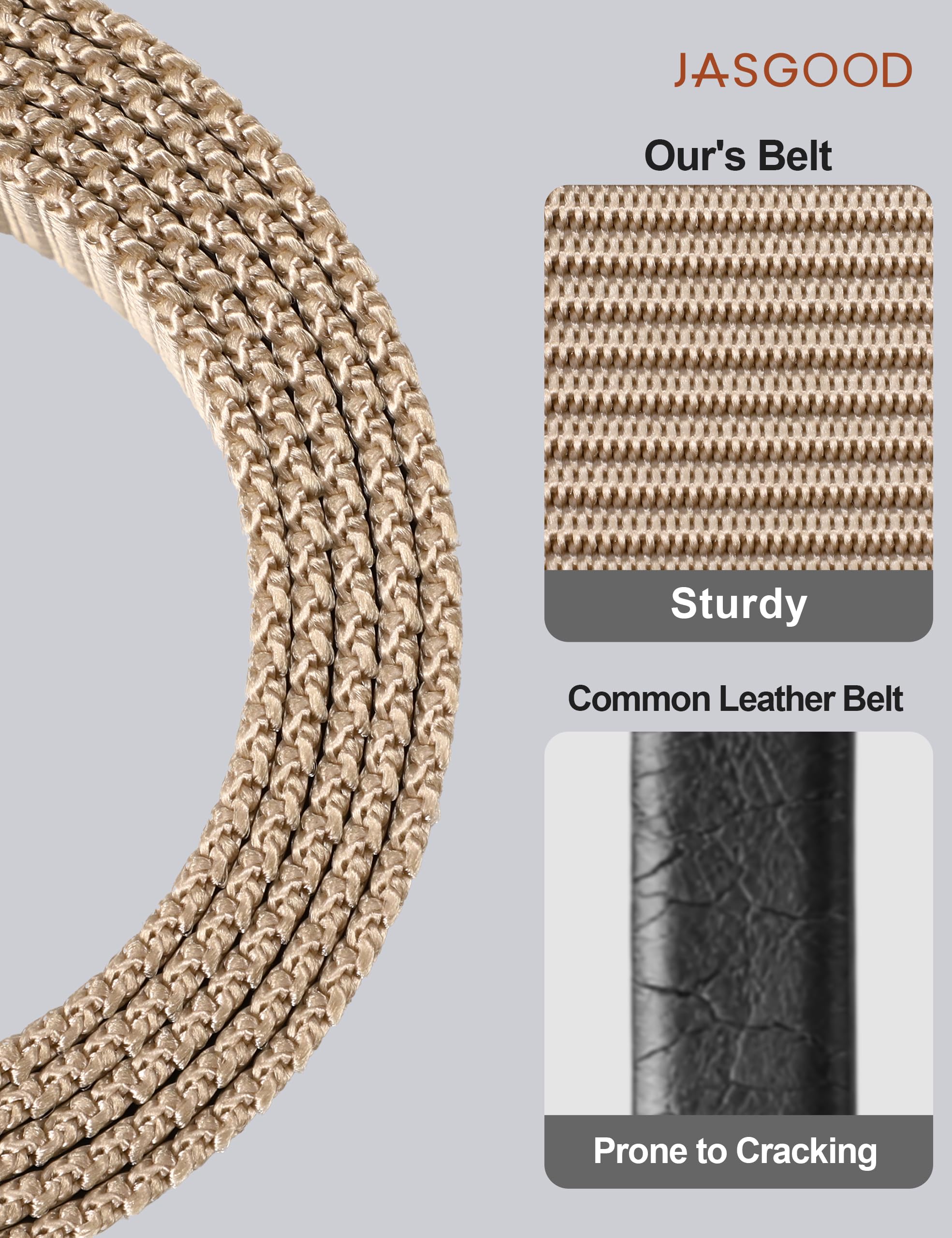 Nylon Belt With Meatal Buckle - JASGOOD OFFICIAL