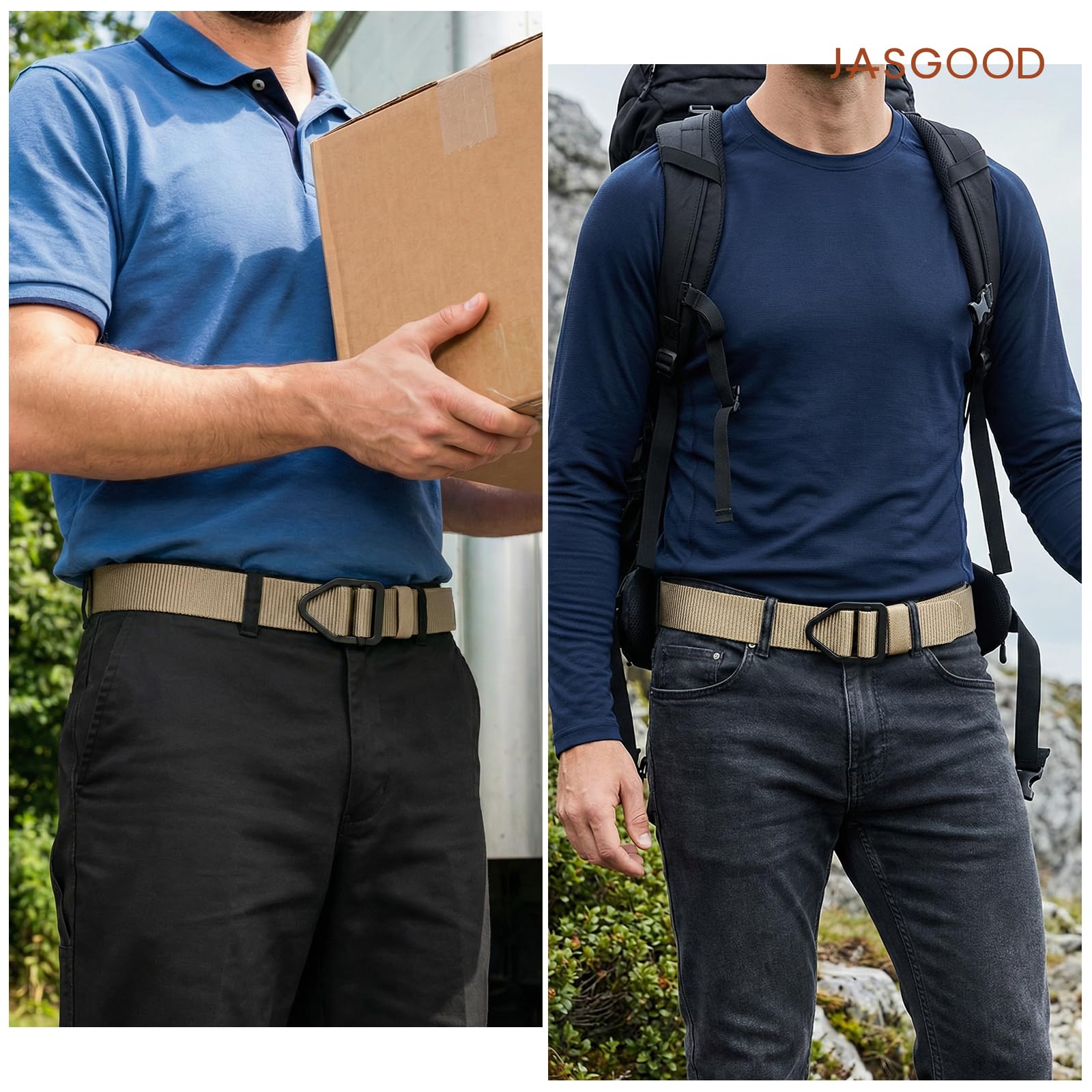 Nylon Belt With Meatal Buckle - JASGOOD OFFICIAL