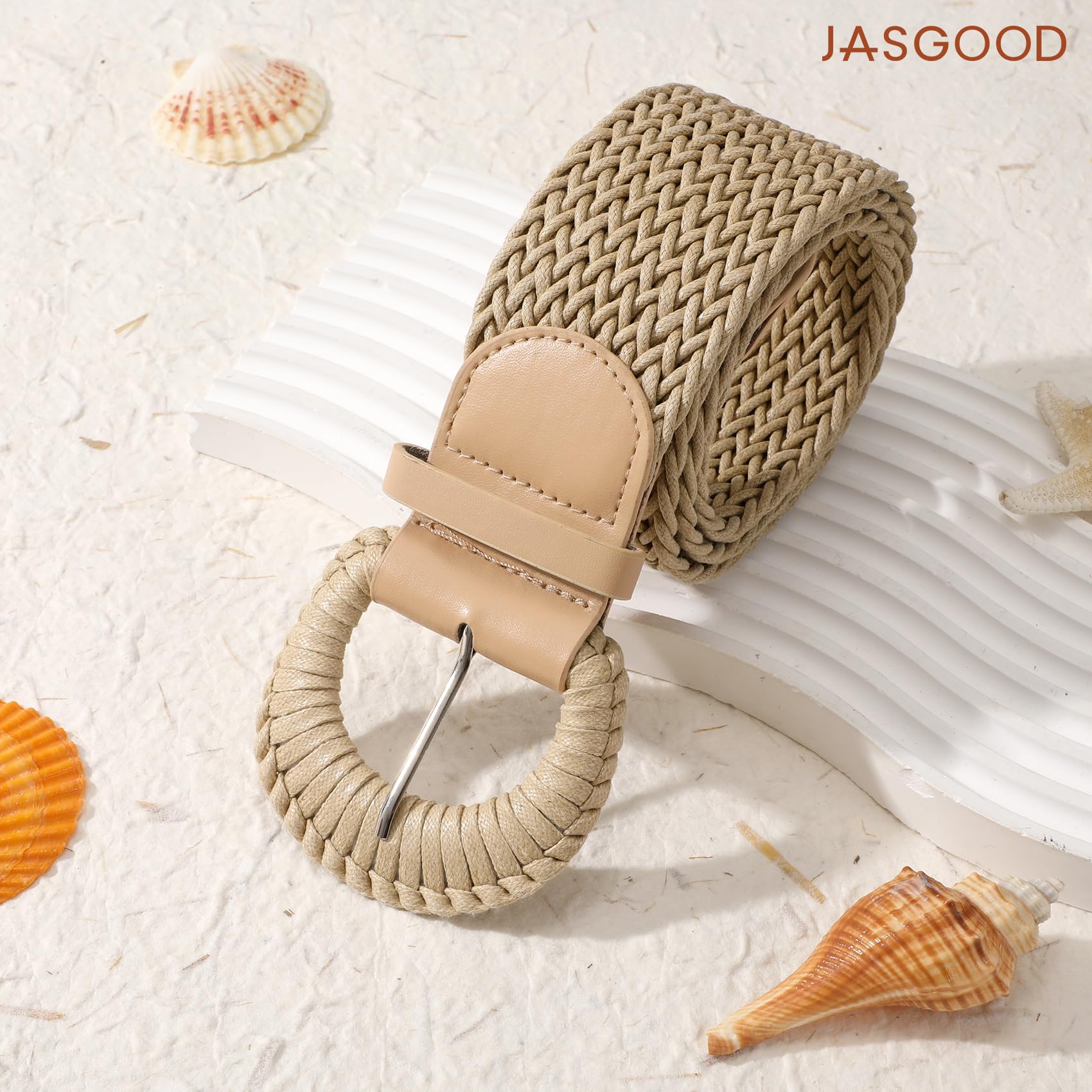 Wide Braided Boho Rattan Belt