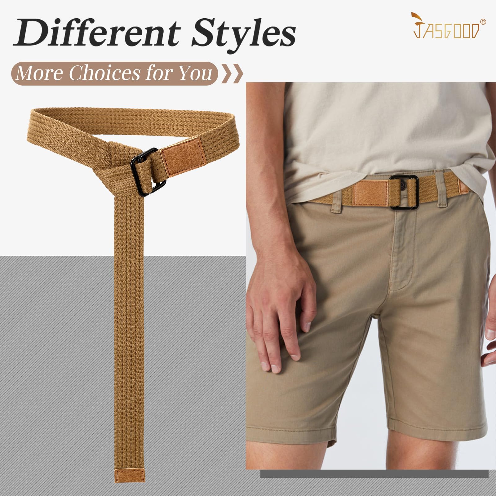 Plus Size Unisex Canvas Belt for Jeans
