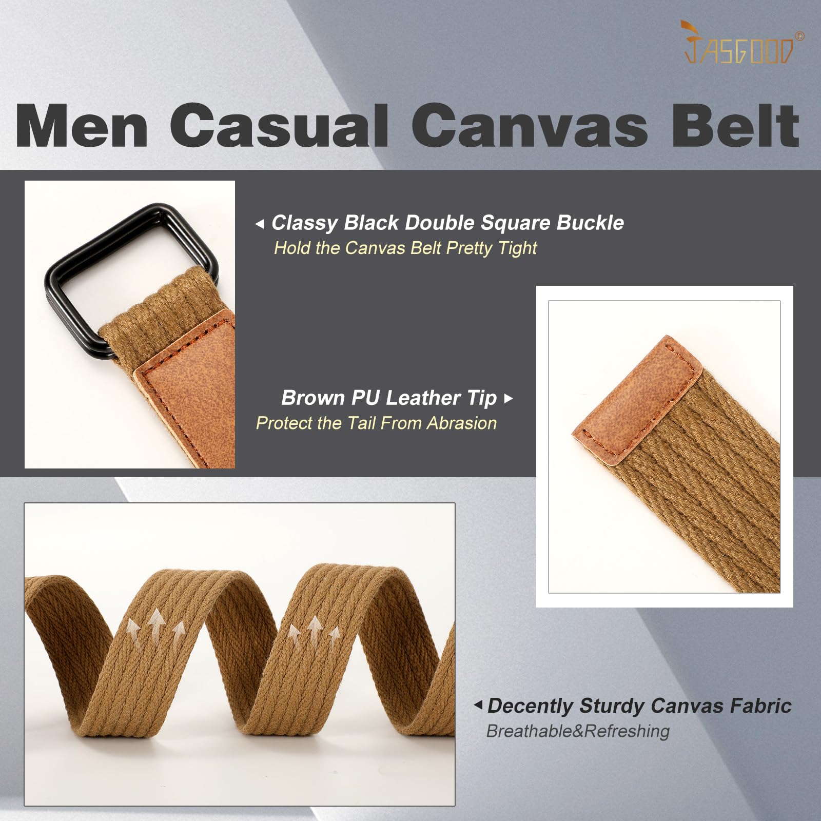Plus Size Unisex Canvas Belt for Jeans