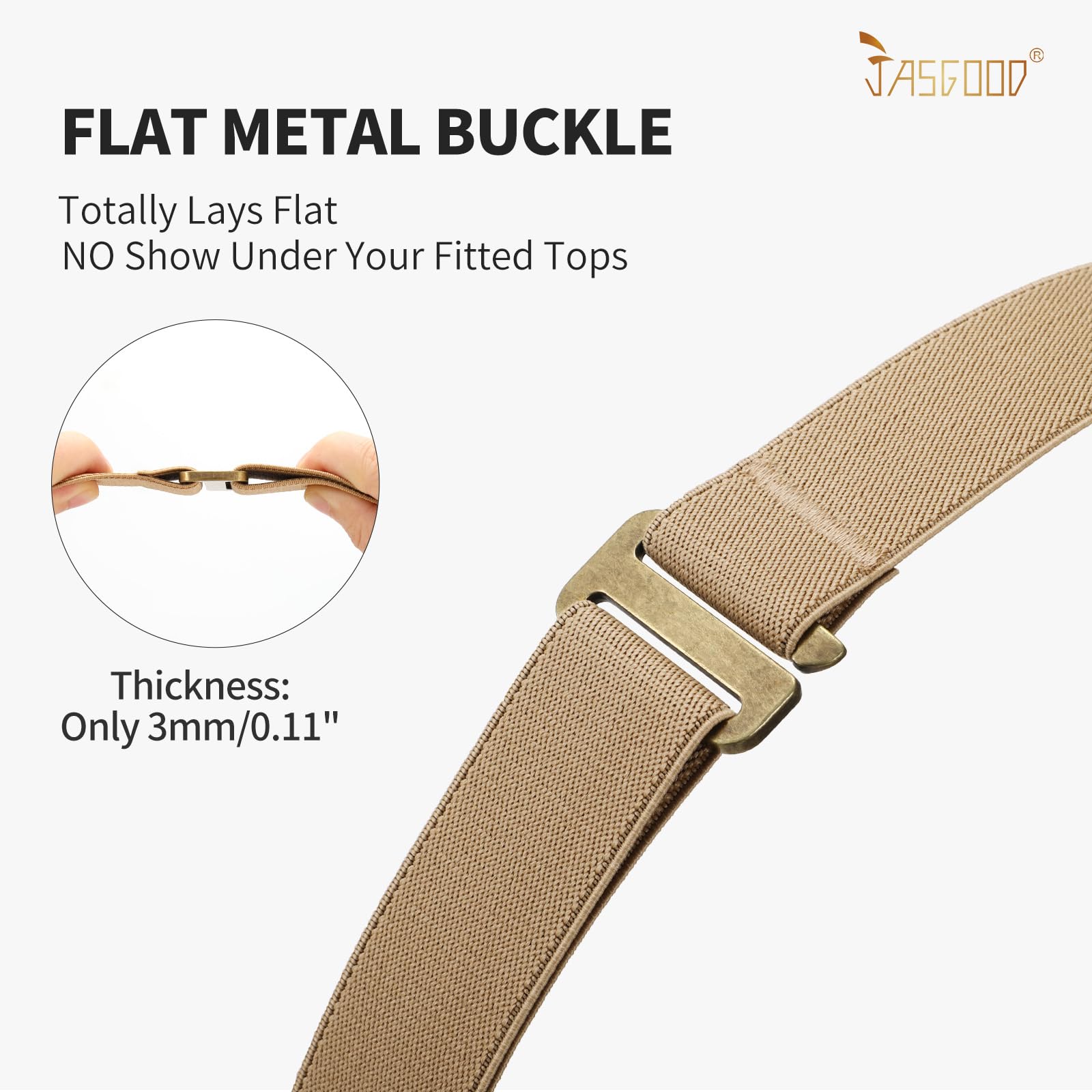 1-pack Invisible Elastic Web Strap Belt