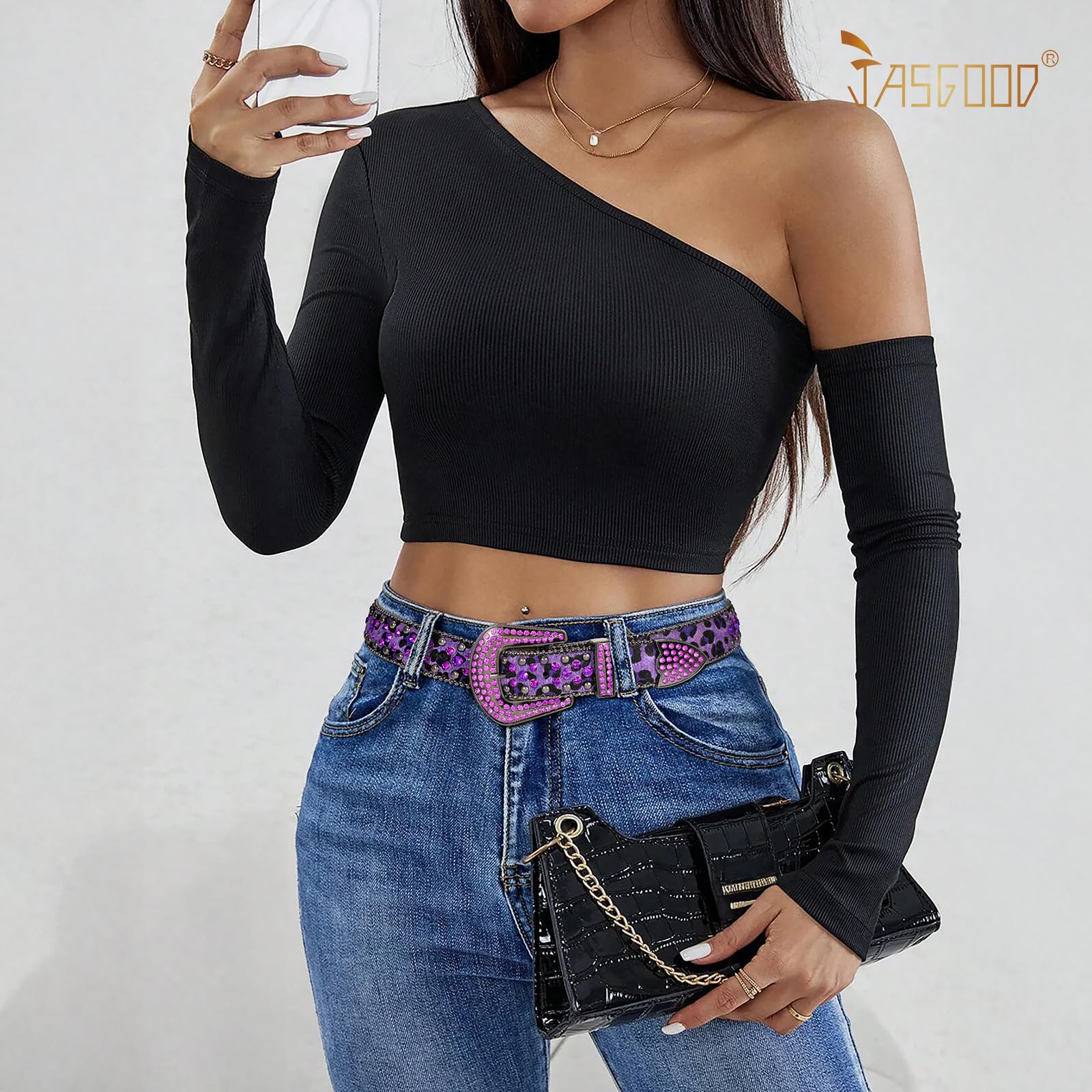 Cowgirl Studded Rhinestone Bling Belt