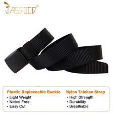 Nylon Canvas Breathable Military Tactical Men Waist Belt With Plastic Buckle  by JASGOOD - JASGOOD OFFICIAL