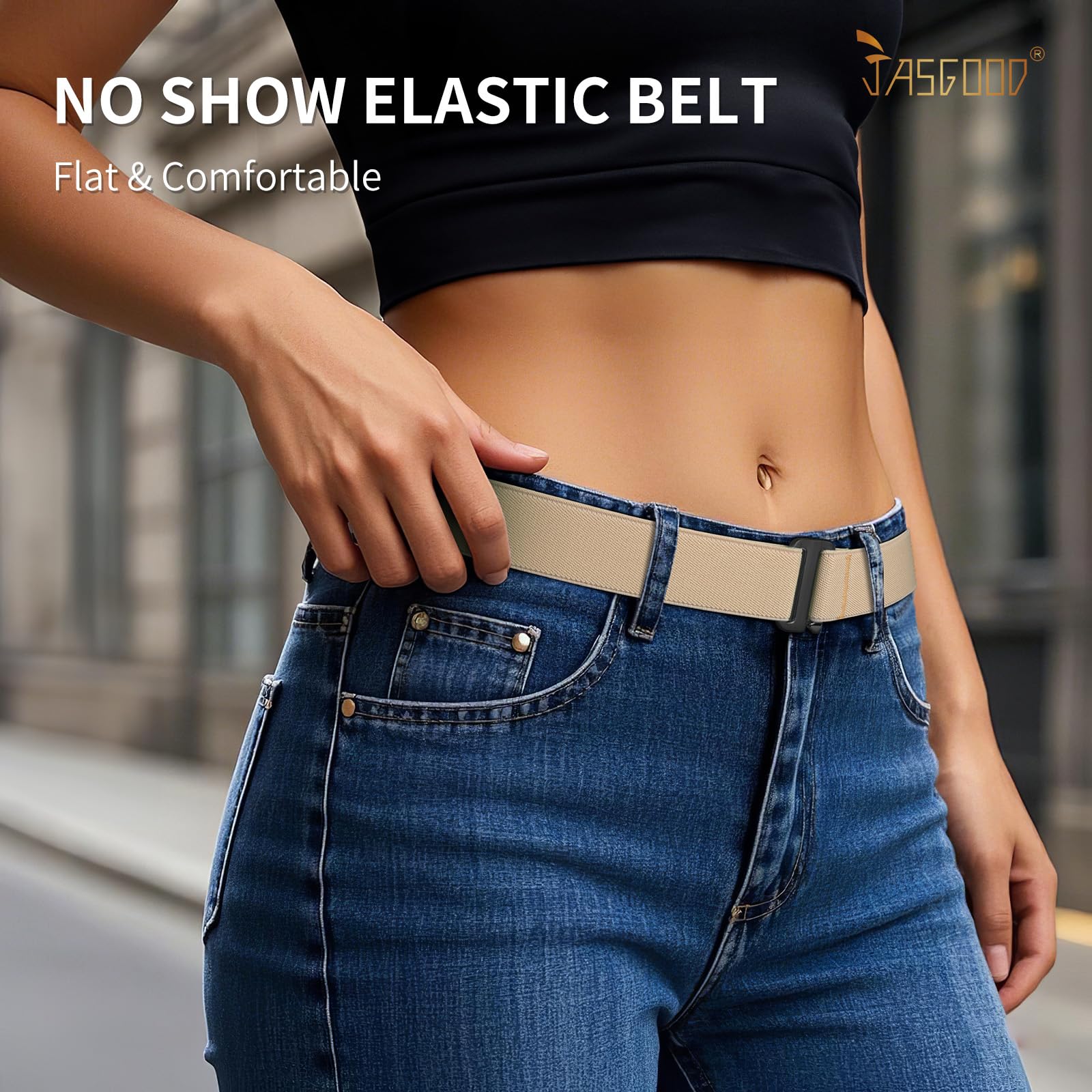 1-pack Invisible Elastic Web Strap Belt