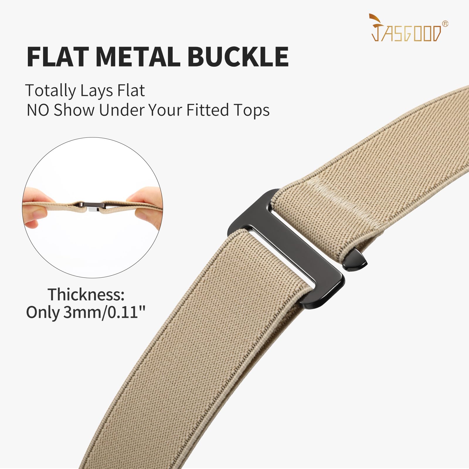 1-pack Invisible Elastic Web Strap Belt