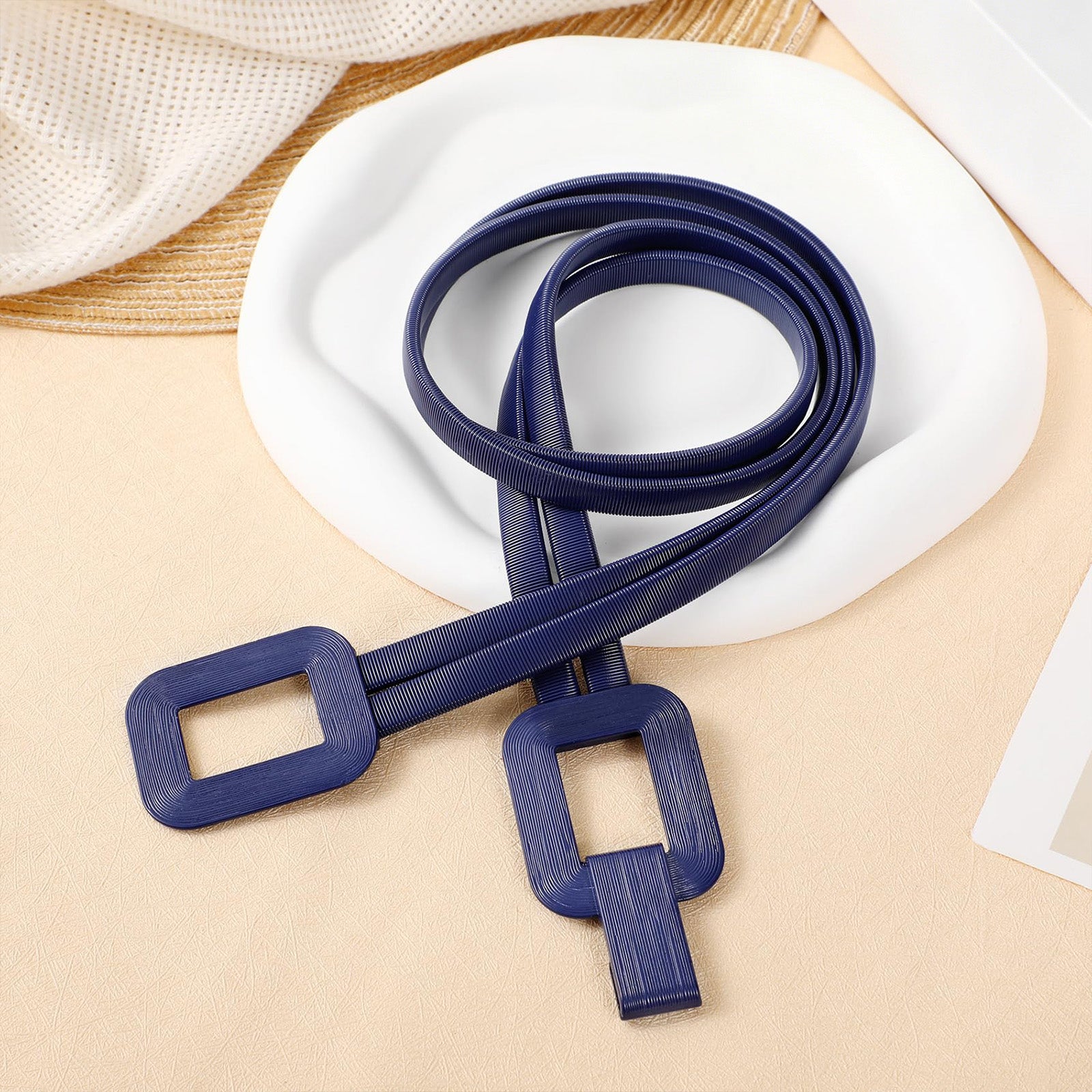Elastic Metal Thin Waist Belt