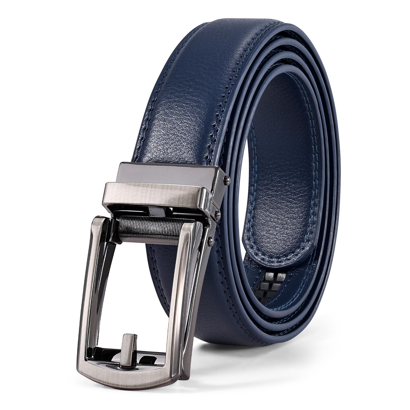 Ratchet Belt With Automatic Buckle Fits Waist Up to 52"