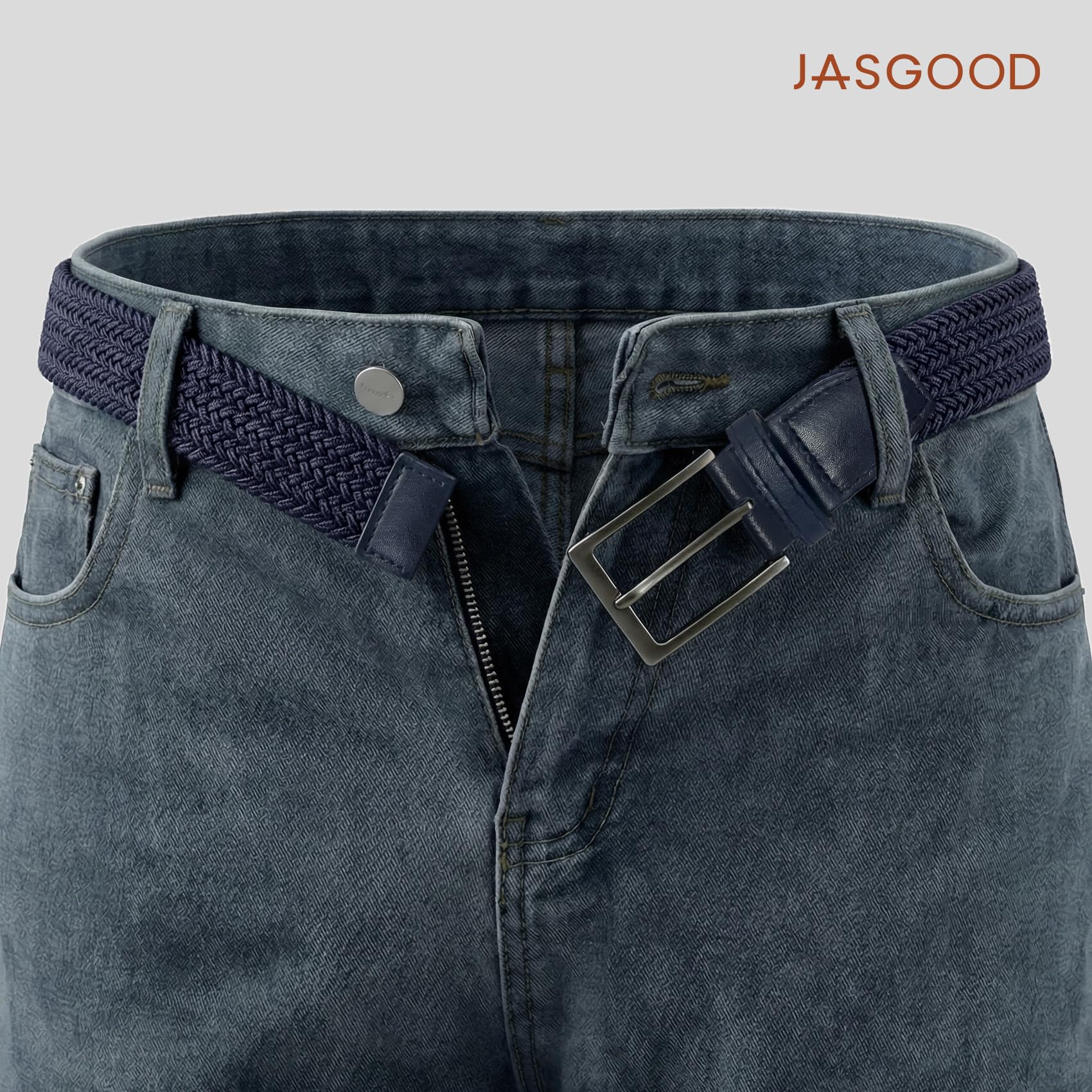 Braided Stretch Golf Belt for Men Women