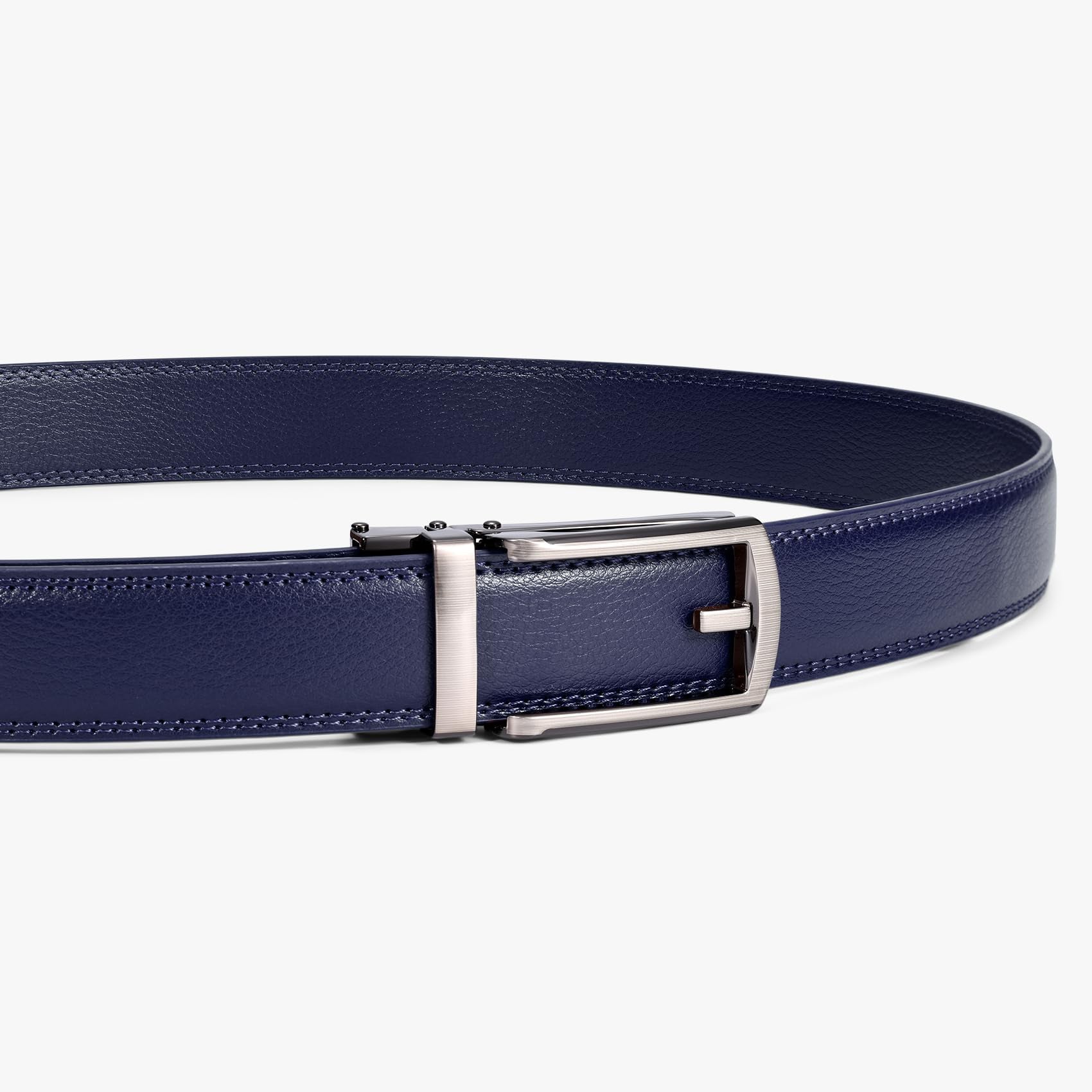 Ratchet Belt With Automatic Buckle Fits Waist Up to 52"