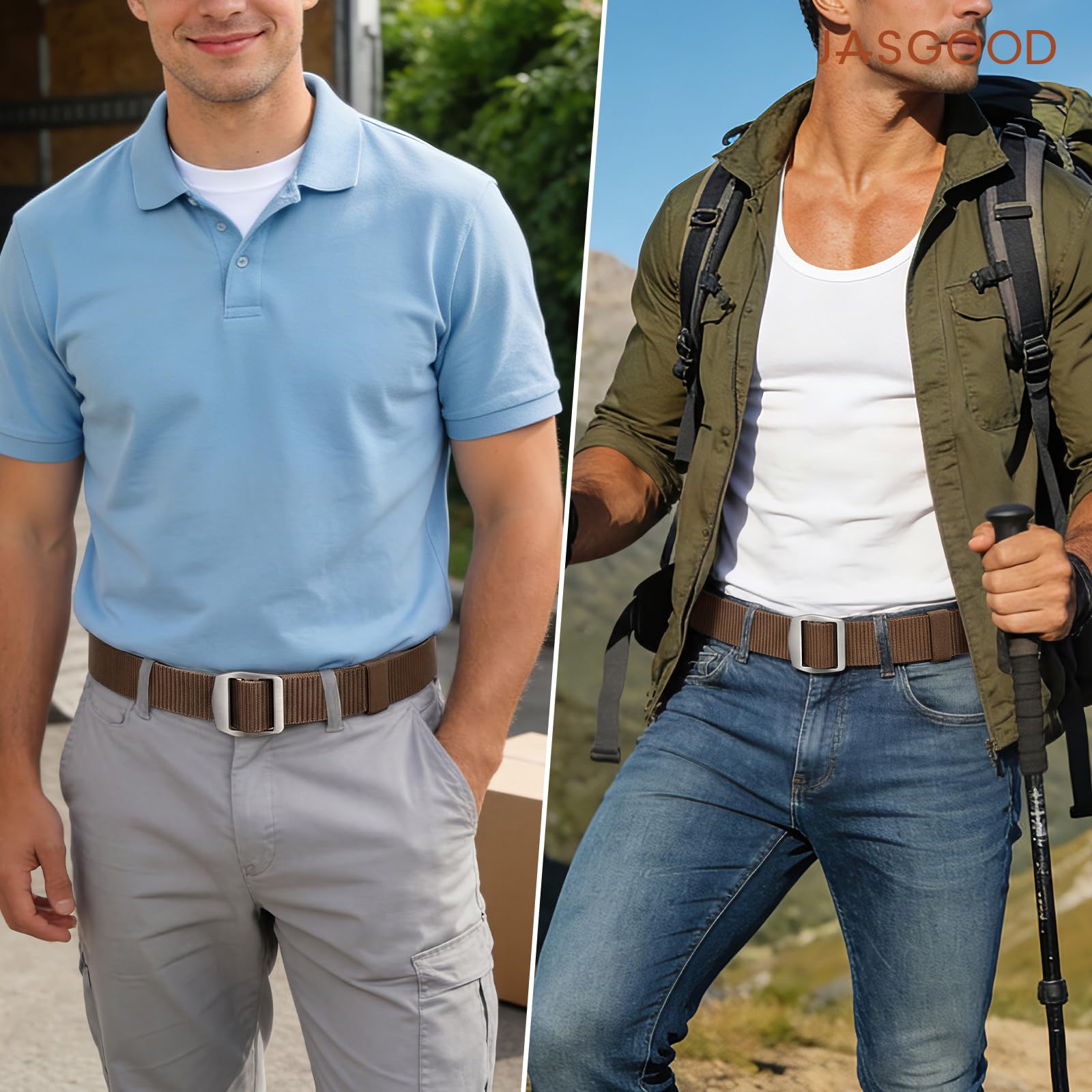 Heavy Duty Military-style Tactical Belt with Metal Buckle - JASGOOD OFFICIAL