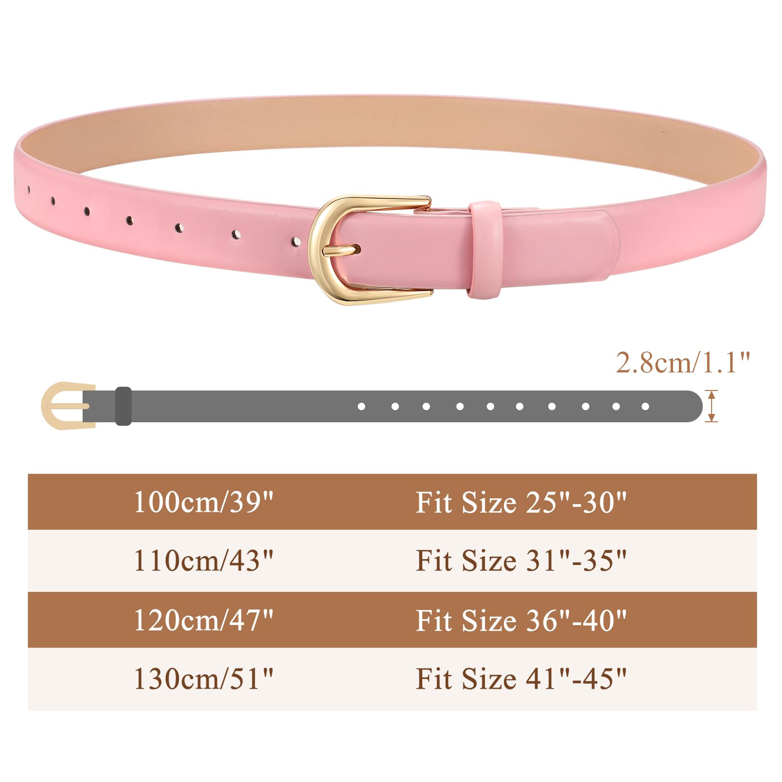Classic Ladies Waist Belt