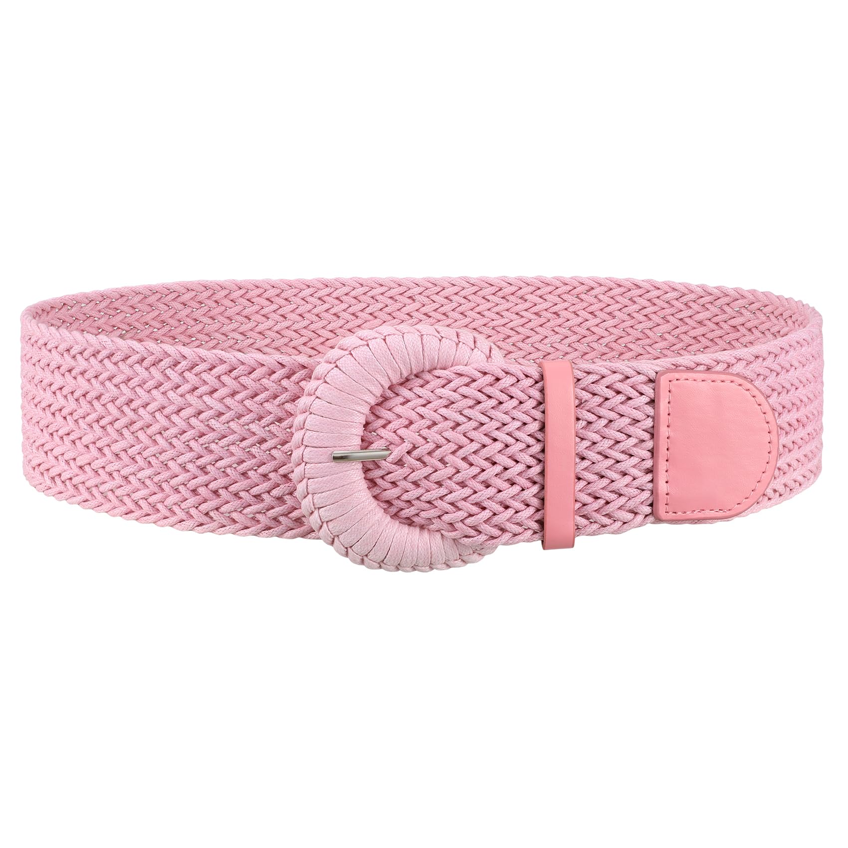 Wide Braided Boho Rattan Belt